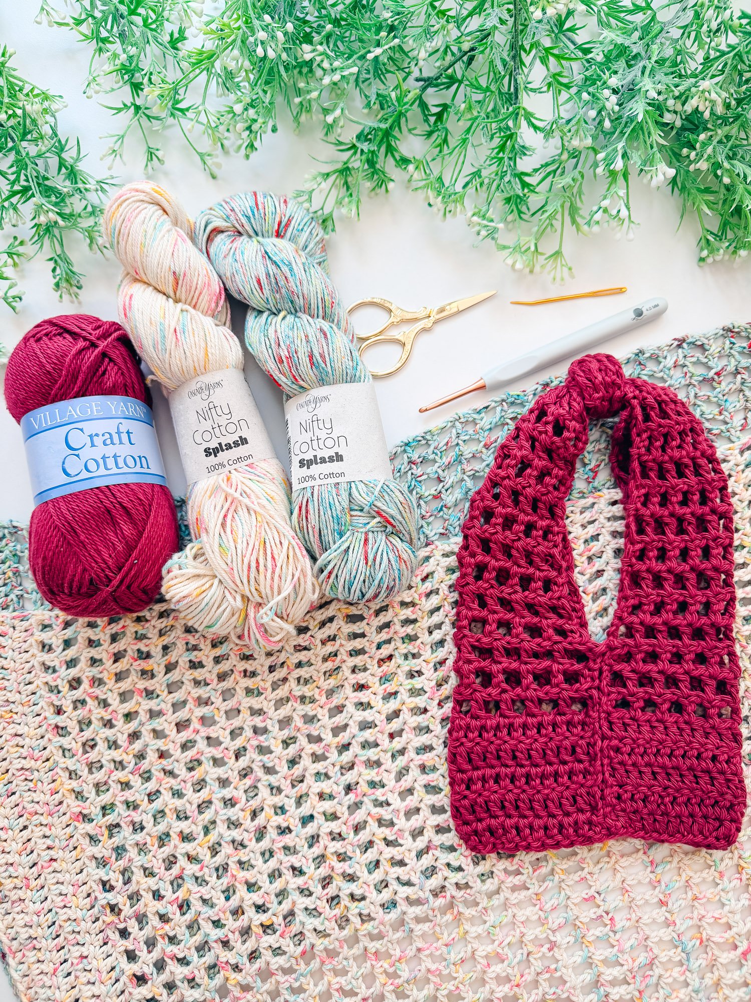 Knotted Mesh Crochet Bag Pattern product image (3)