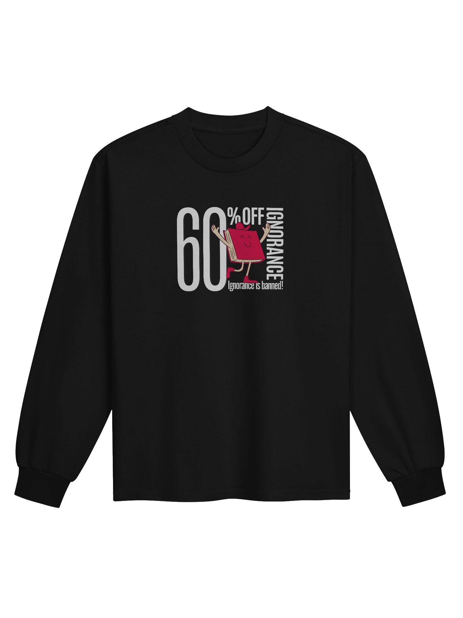 Women's Long Sleeve T-Shirt | Organic Cotton Philosophical & Witty Design product image (1)