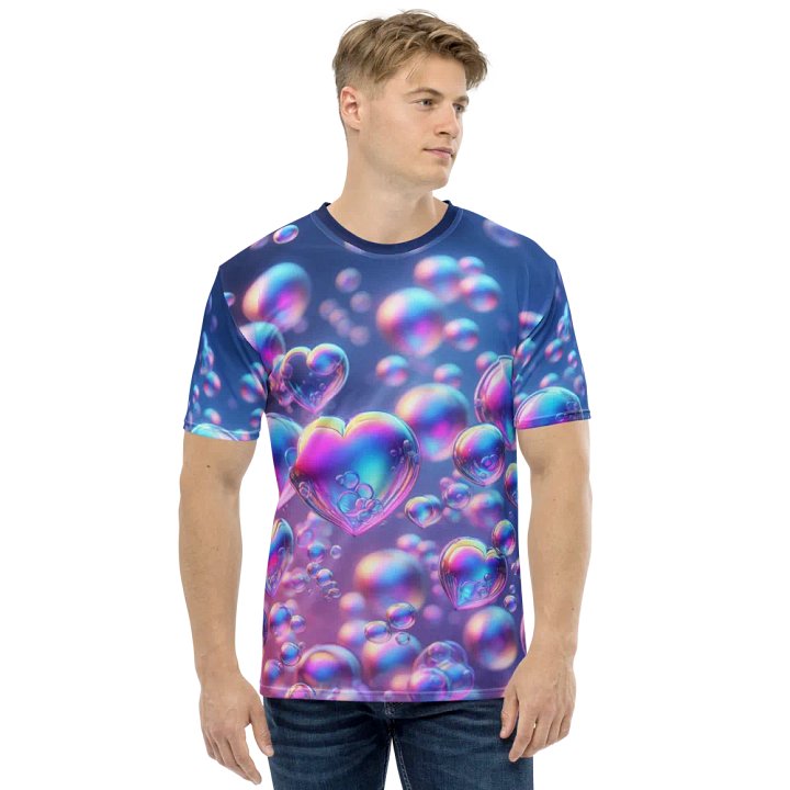 Prismatic Bubble Bliss Tee - Shimmering Dreamscape Art product image (1)