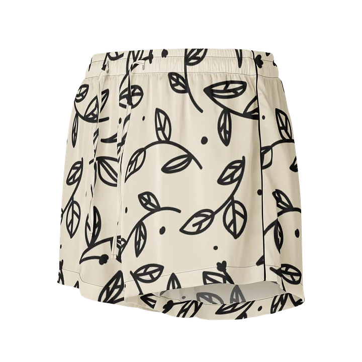Leafy Noir Pajama Shorts product image (1)