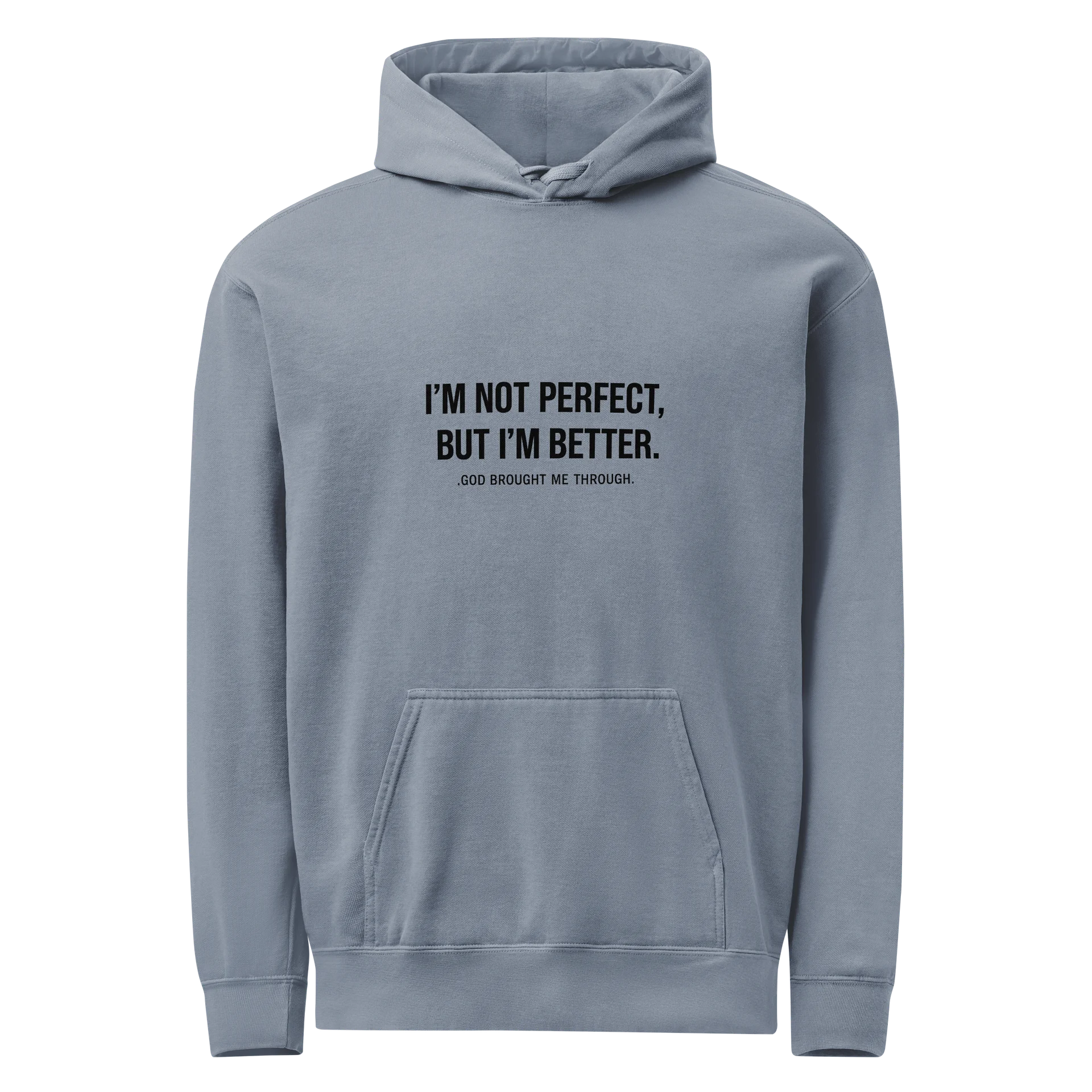 I’m Not Perfect, But I’m Better Hoodie — GBMT Growth Edition product image (3)