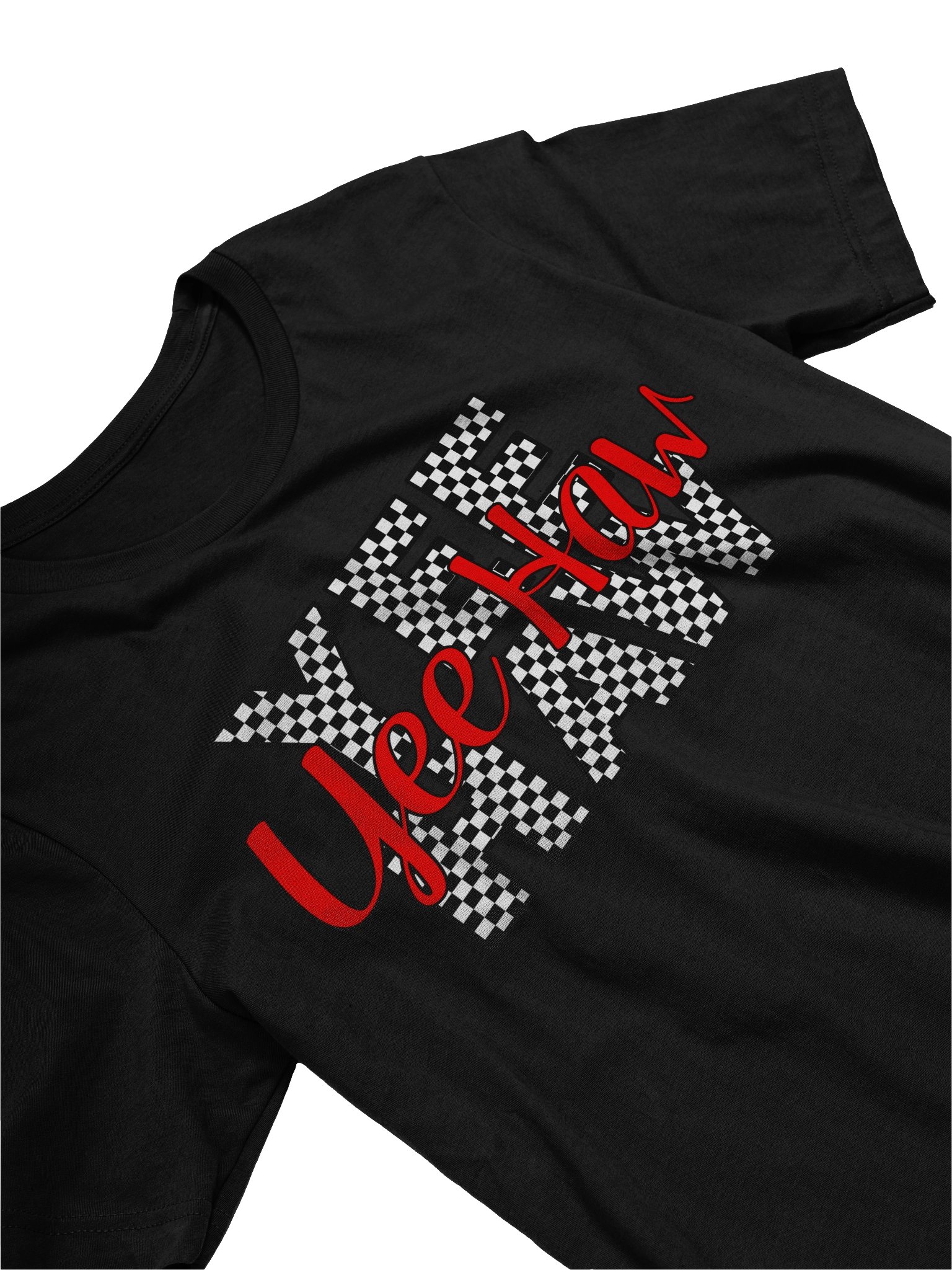 Checkered Yee Haw Script Tee product image (3)