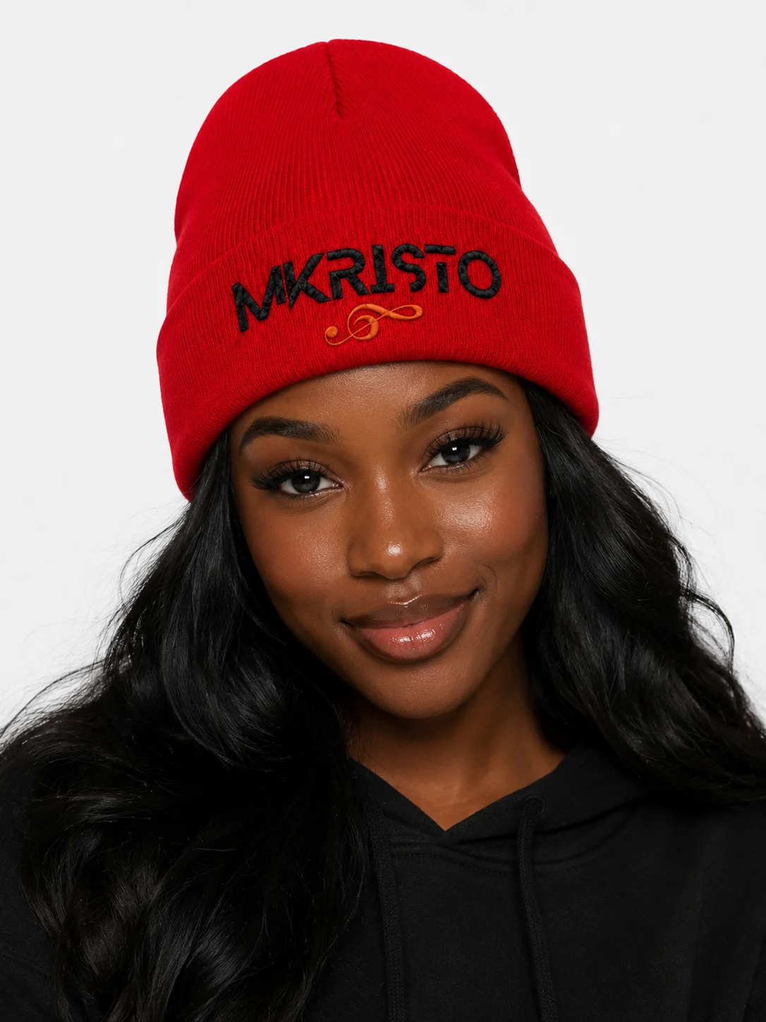 Red MKRISTO Essential Knit Beanie product image (2)