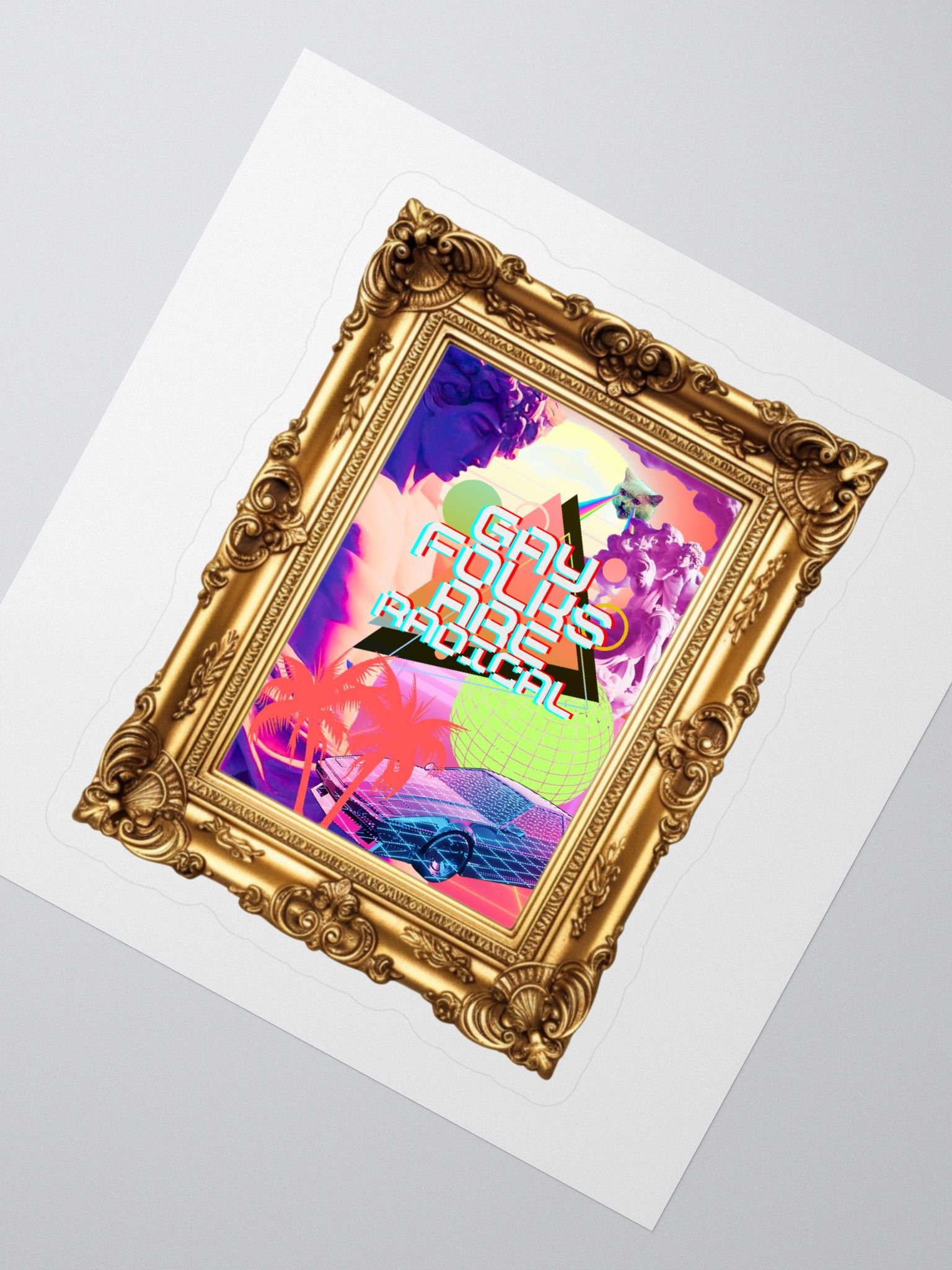 Radical Pride - Gay Folks Are Rad! (Sticker) product image (2)