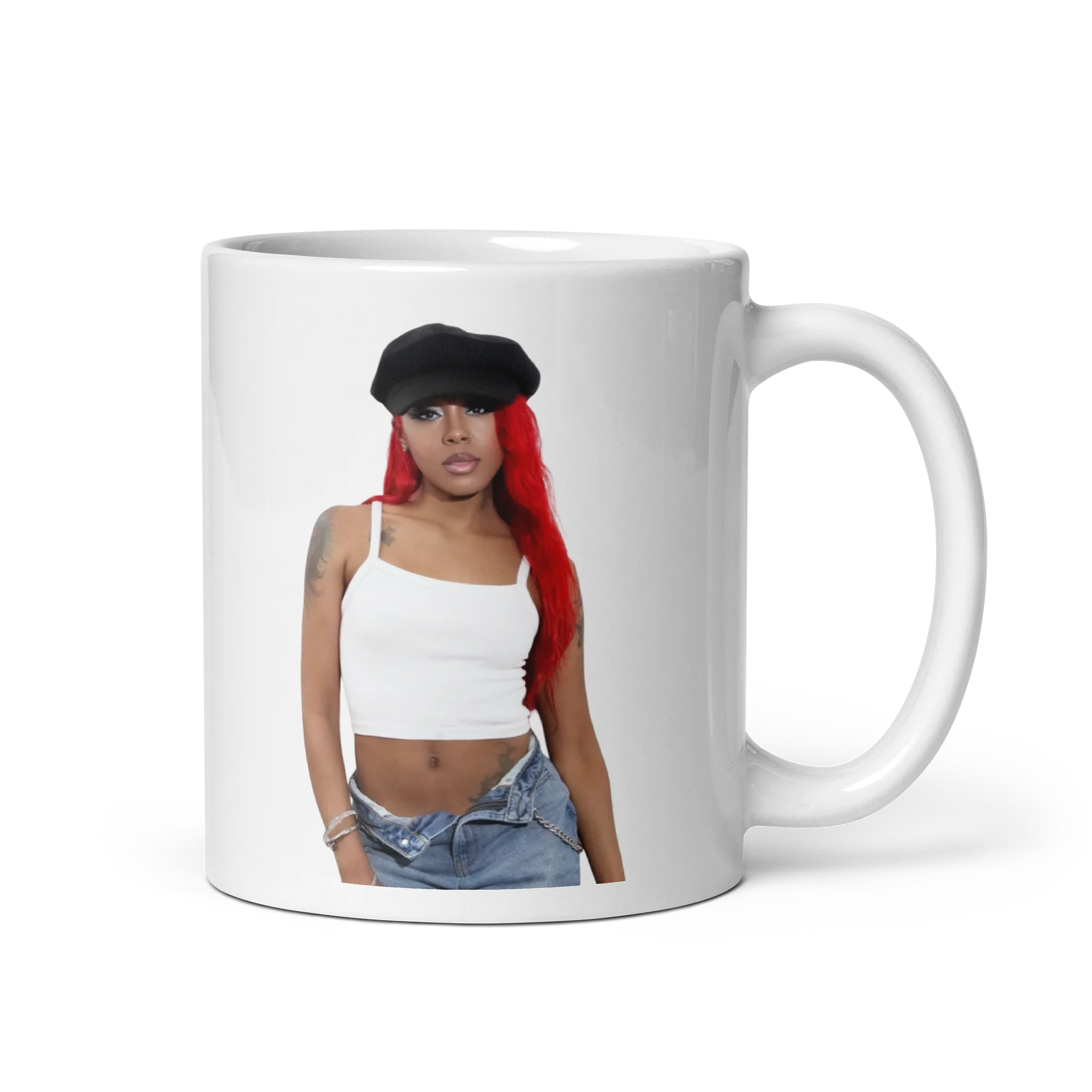 Pearl Jade Double Portrait Glossy Mug