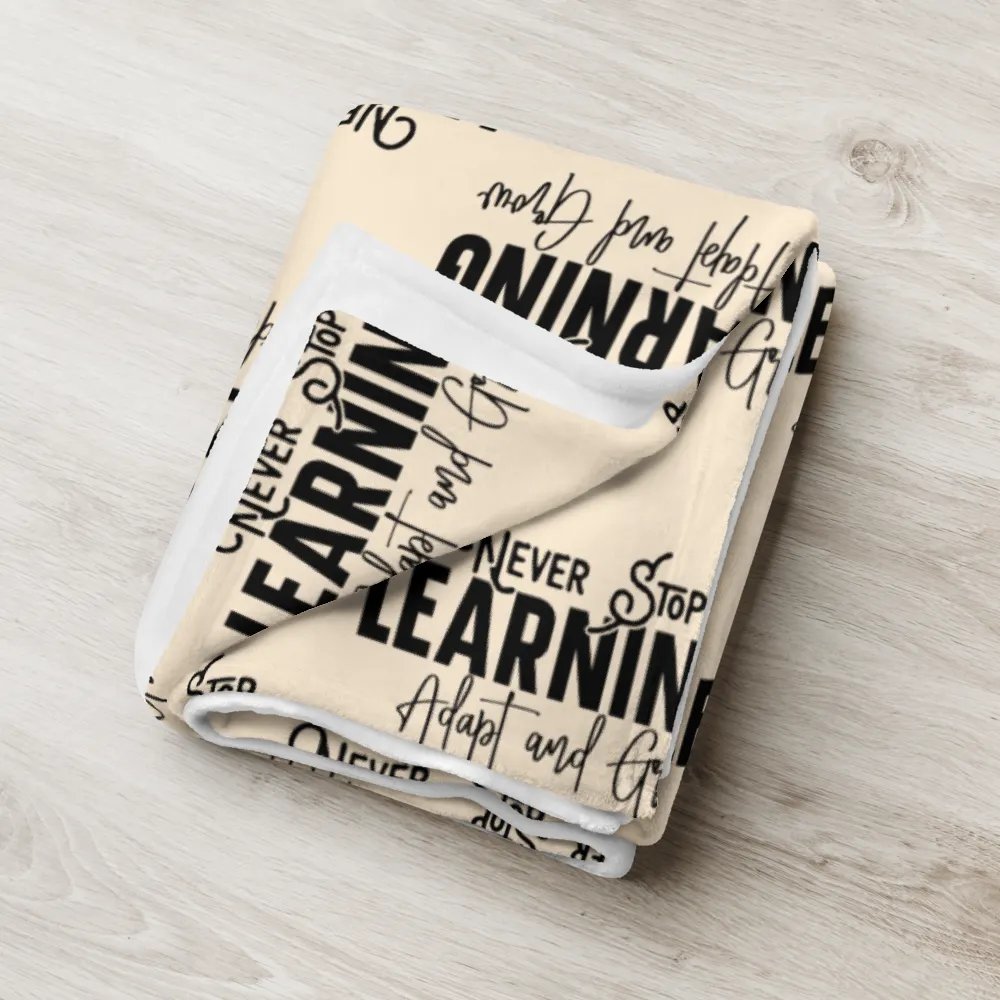 Never Stop Learning Blanket product image (8)