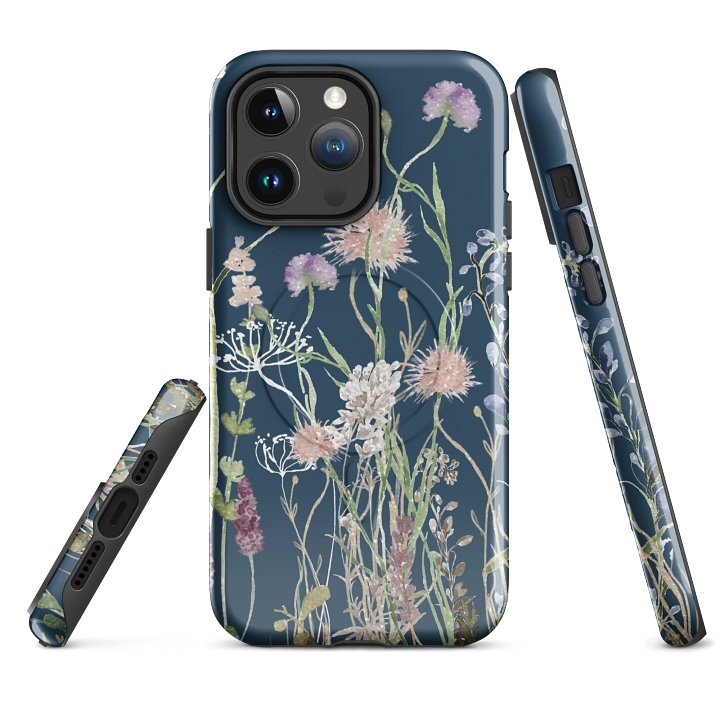WILDFLOWERS DUSKY BLUE iPhone® case MagSafe® product image (2)