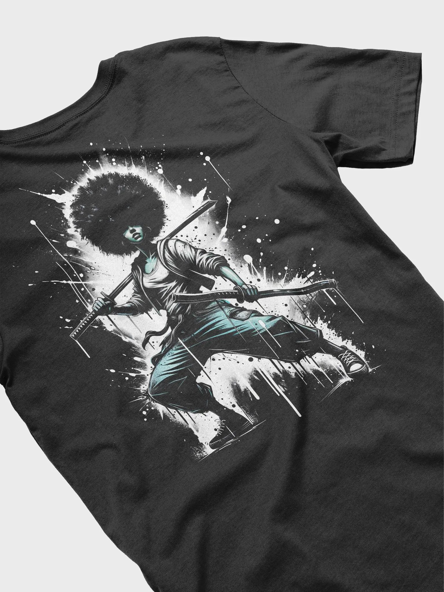Afro Blade Princess (Back Print) T-shirt product image (3)