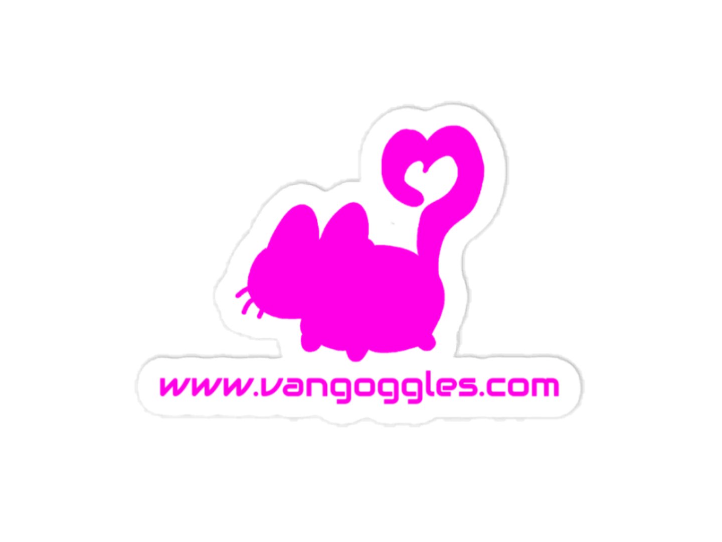 vangoggles.com logo vinyl decal product image (1)