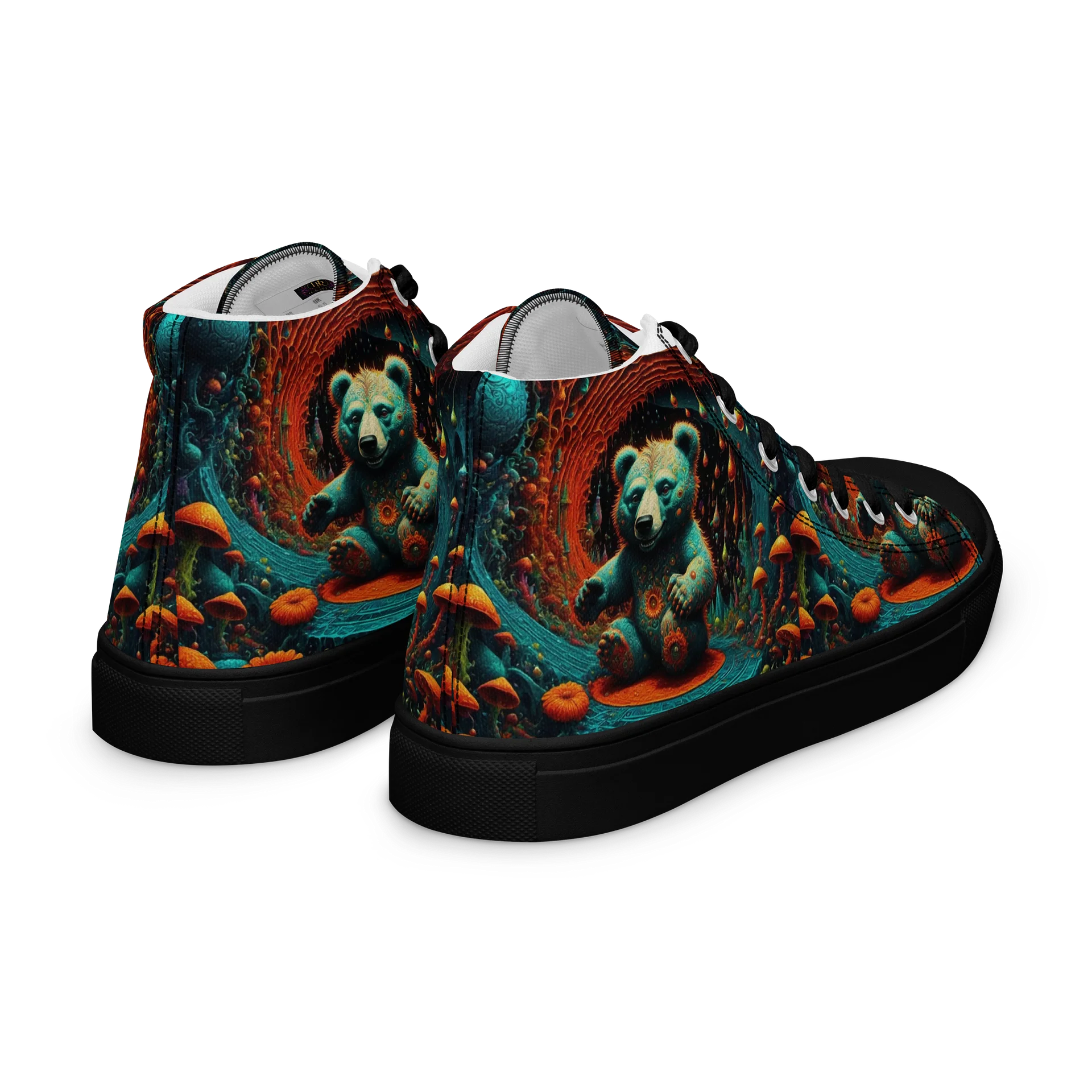 Woman's Surreal Mushroom Bear High Tops product image (7)