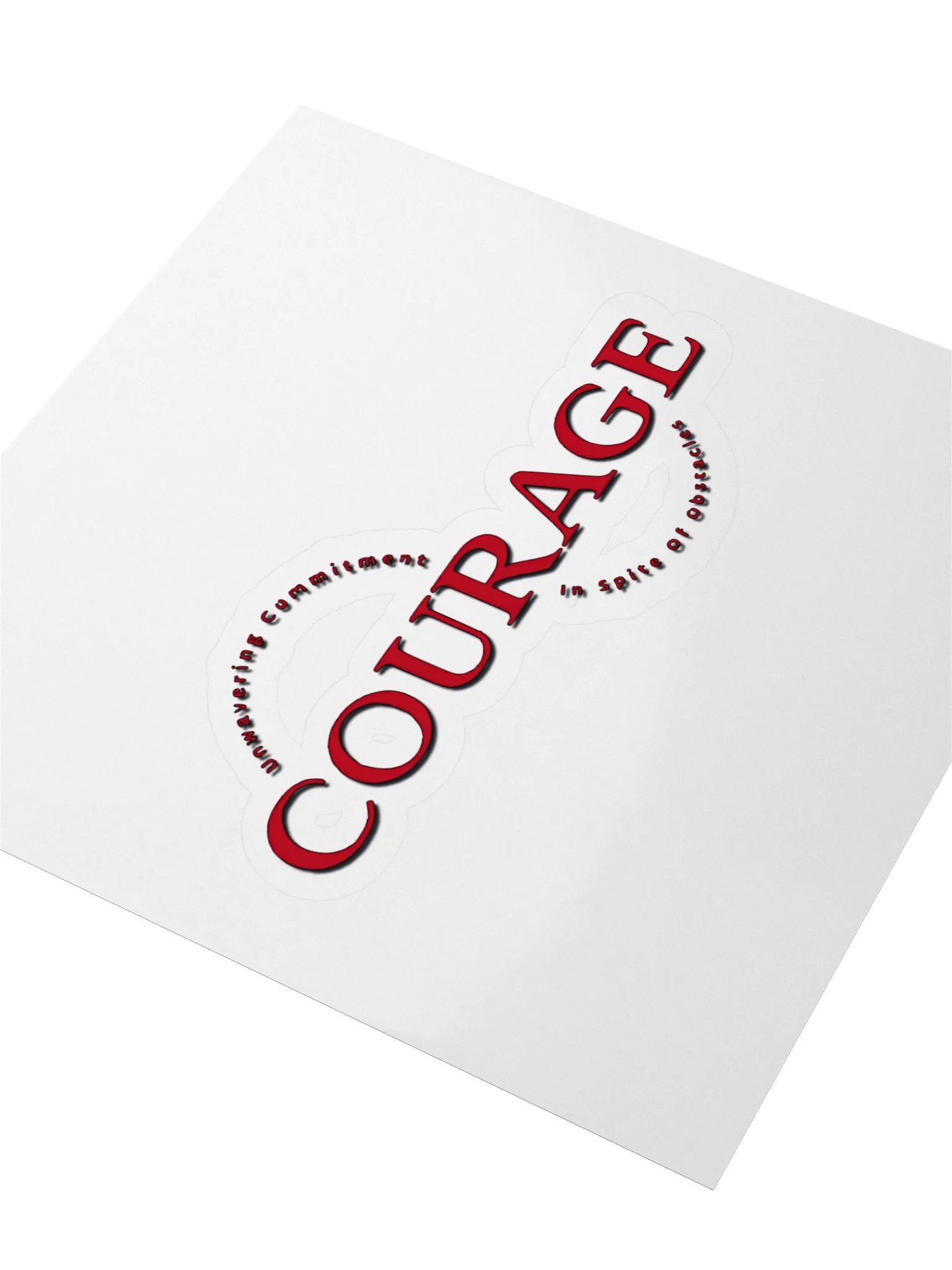 Unwavering Courage Kiss Cut Stickers product image (3)