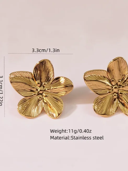 Boucles « Fleur de Lumière » - Acier Inoxydable product image (7)