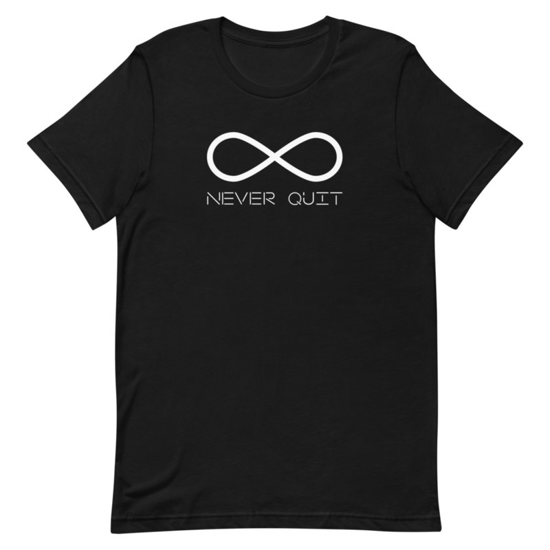 Never Quit Logo T-Shirt product image (1)