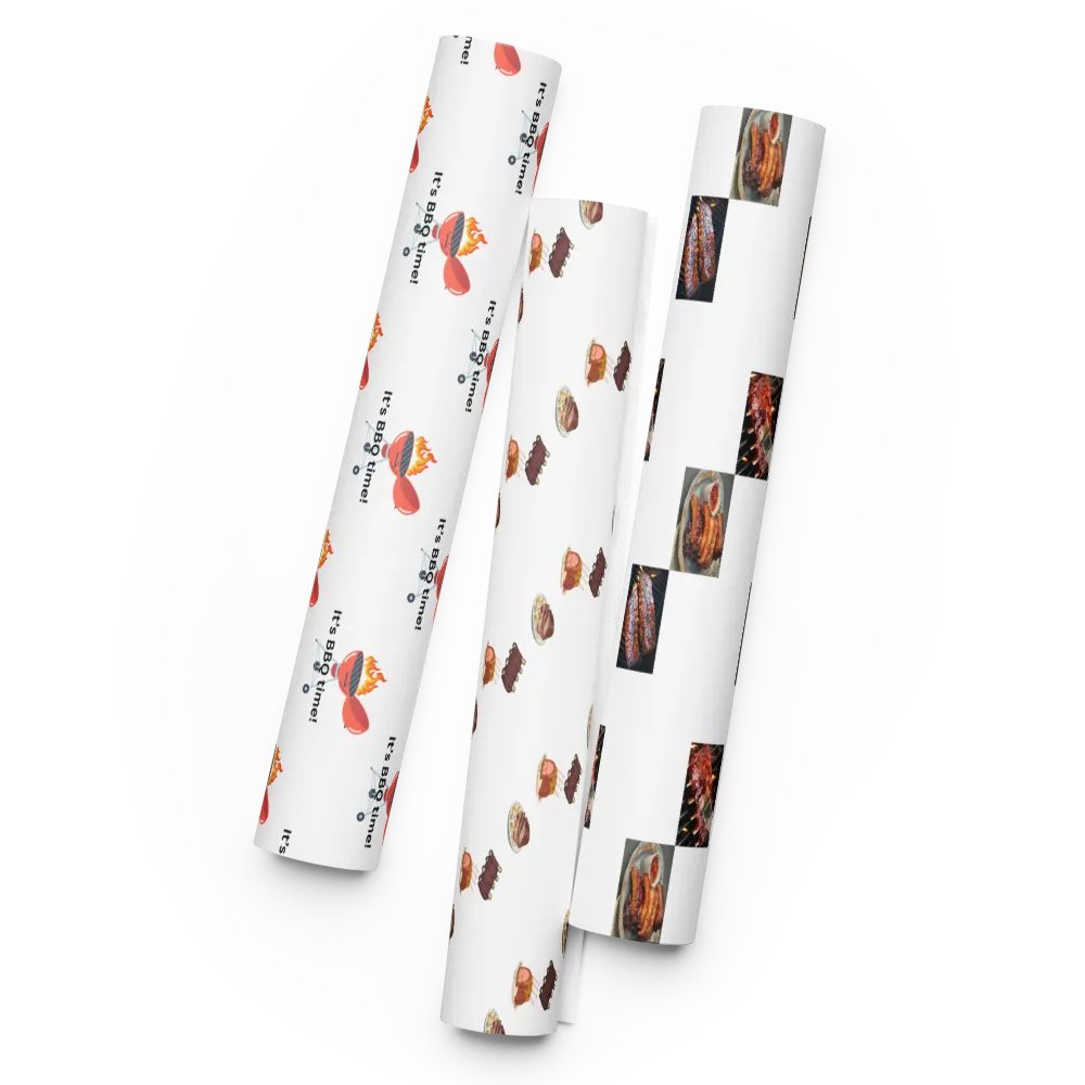 It's BBQ time Wrapping Paper product image (5)