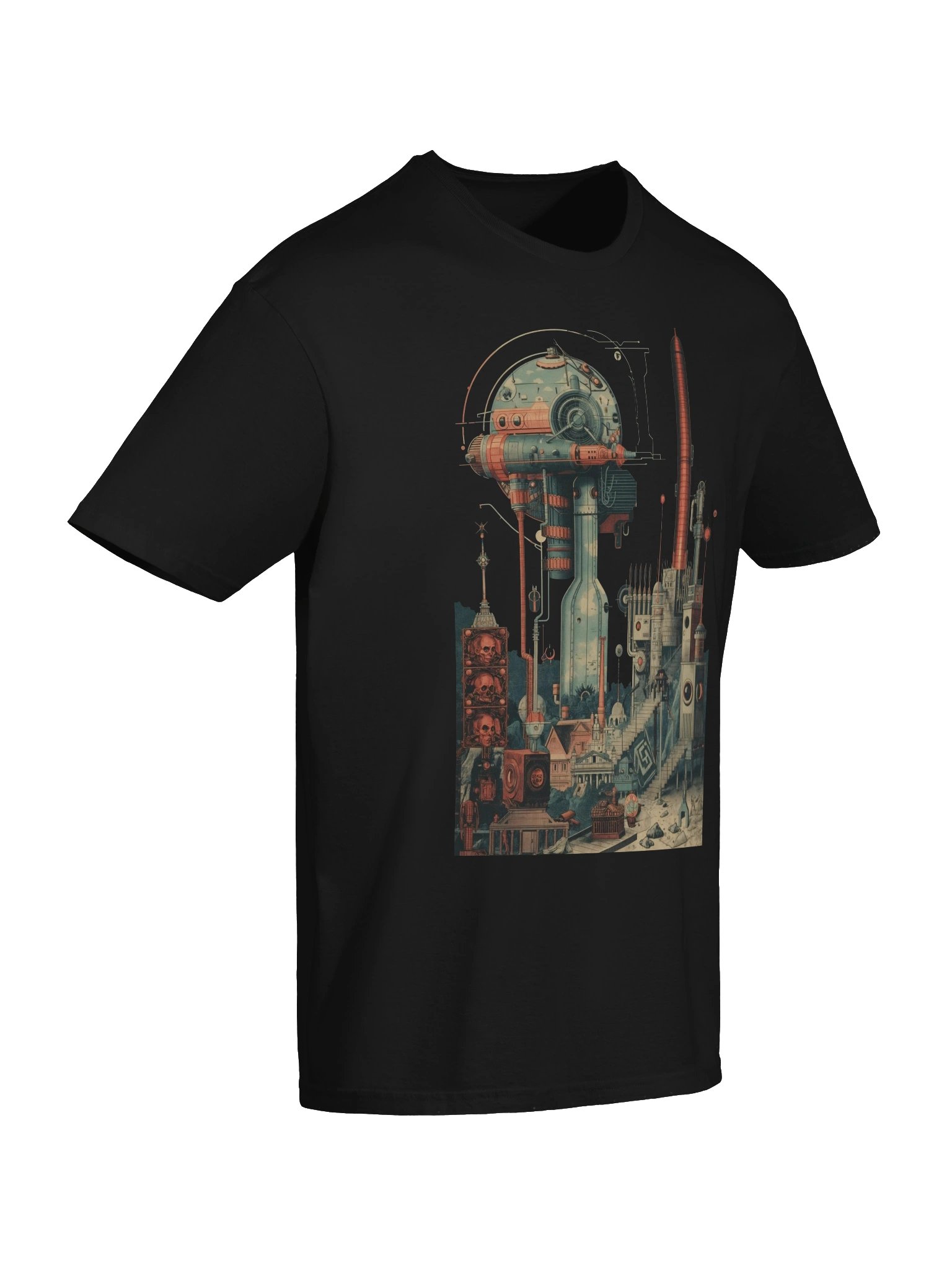 Surreal Industrial Skyline T-Shirt product image (2)