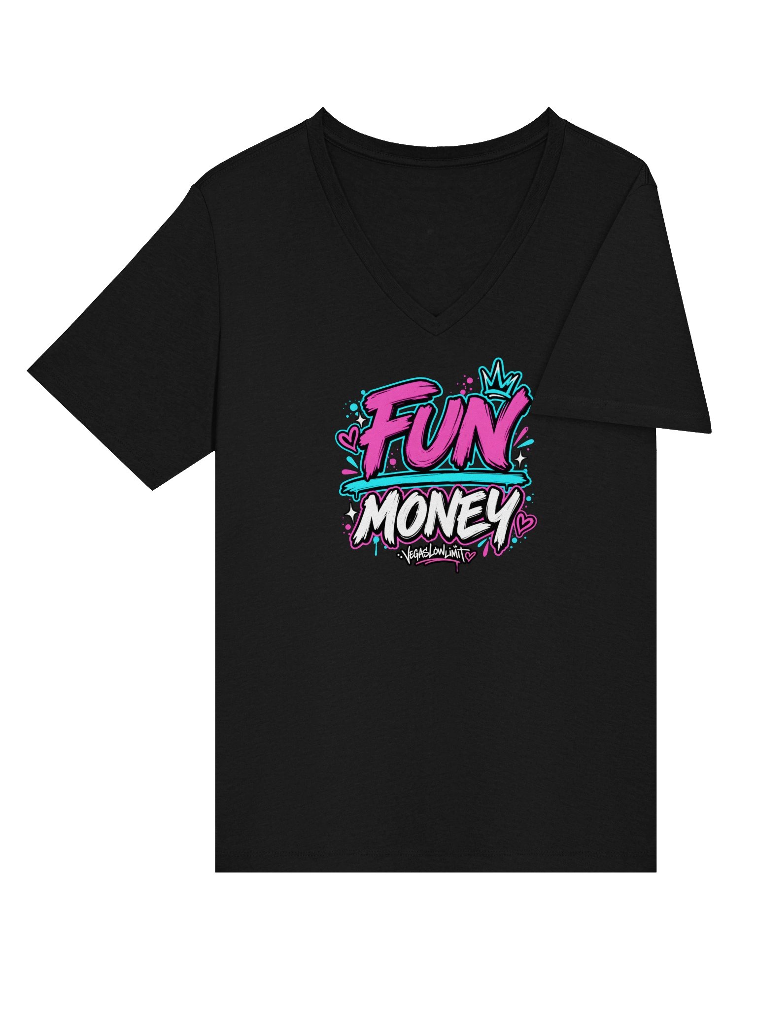 FUN / MONEY Ladies V-Neck product image (13)