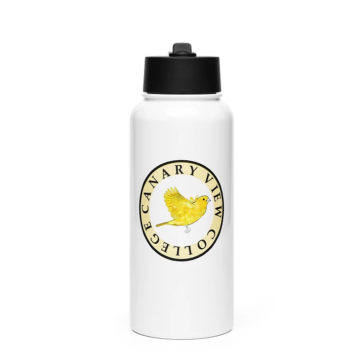 CANARY VIEW COLLEGE — 32 oz STAINLESS STEEL WATER BOTTLE (w/ STRAW) product image (1)