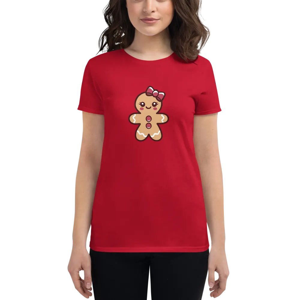 Gingerbread Girl Women's Middleweight T-Shirt product image (1)
