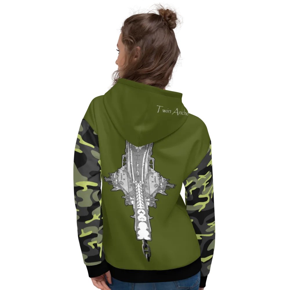 Mirrored Foss Tug & Barge Bridal (Chain Camouflage & Green) – Performance Marine Wear | Twin Anchor Apparel North Current Line product image (8)