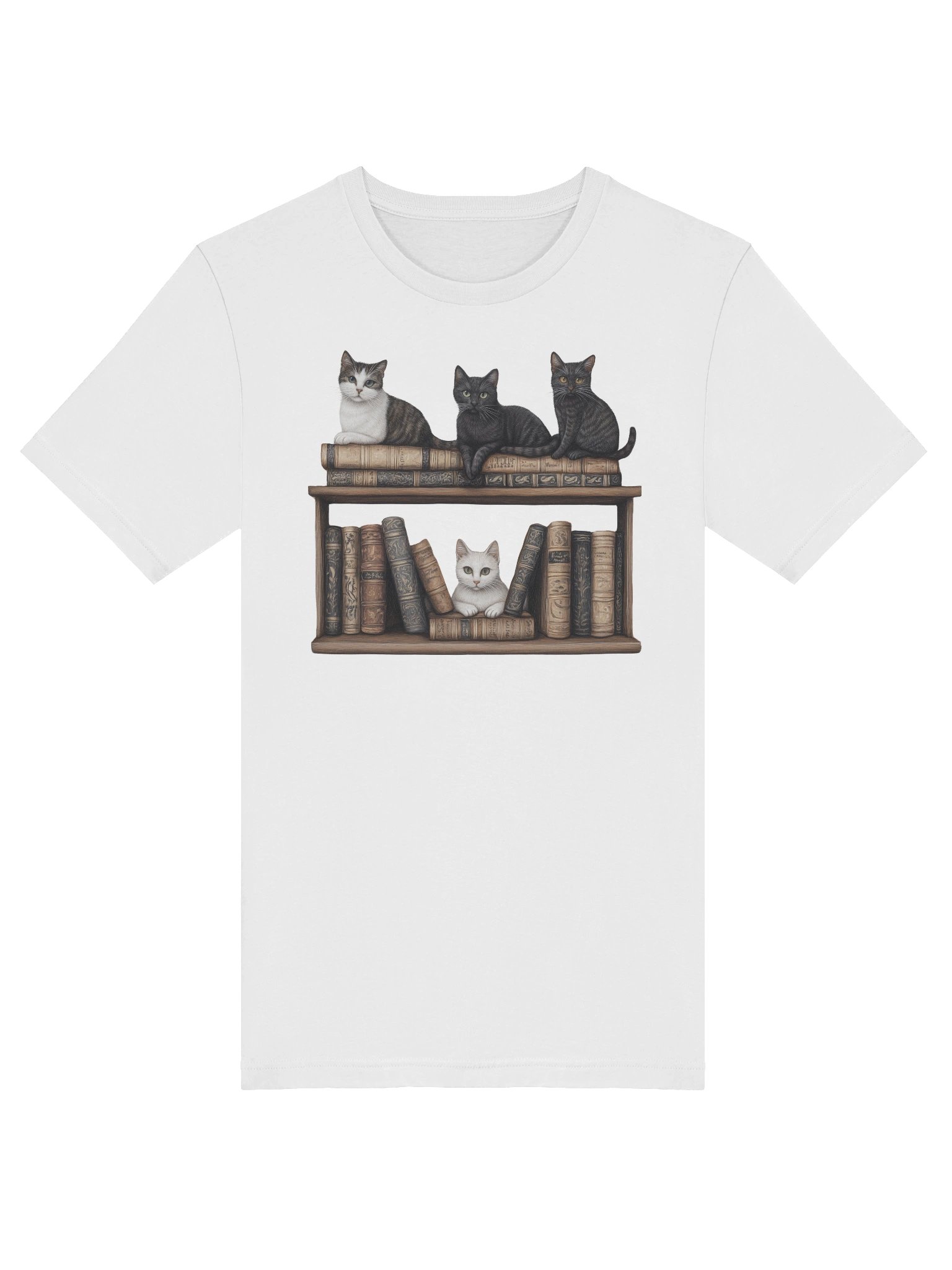 Bookcase Cats T-Shirt product image (40)