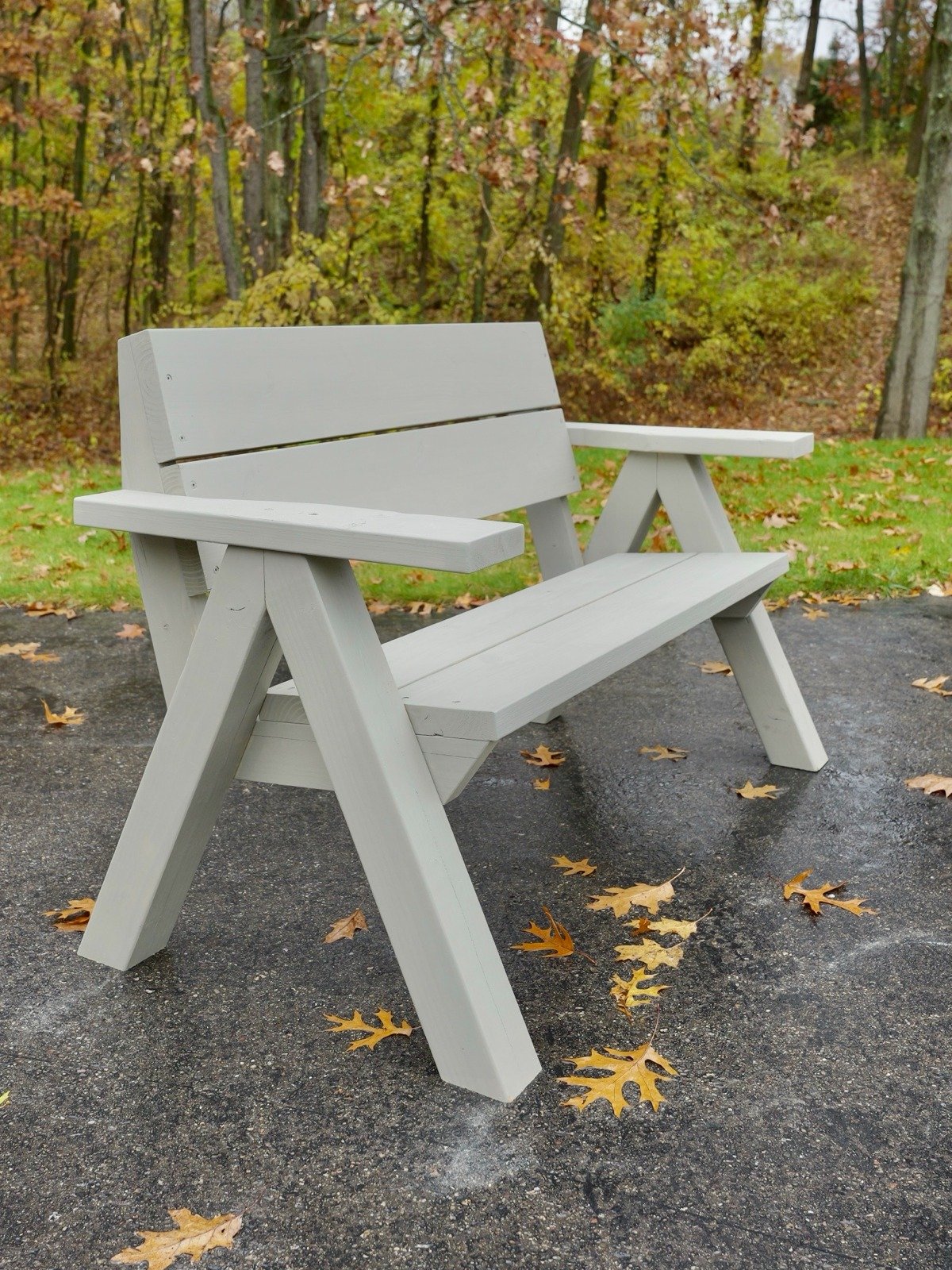 Outdoor Bench Plans - 4x4 A Frame product image (2)