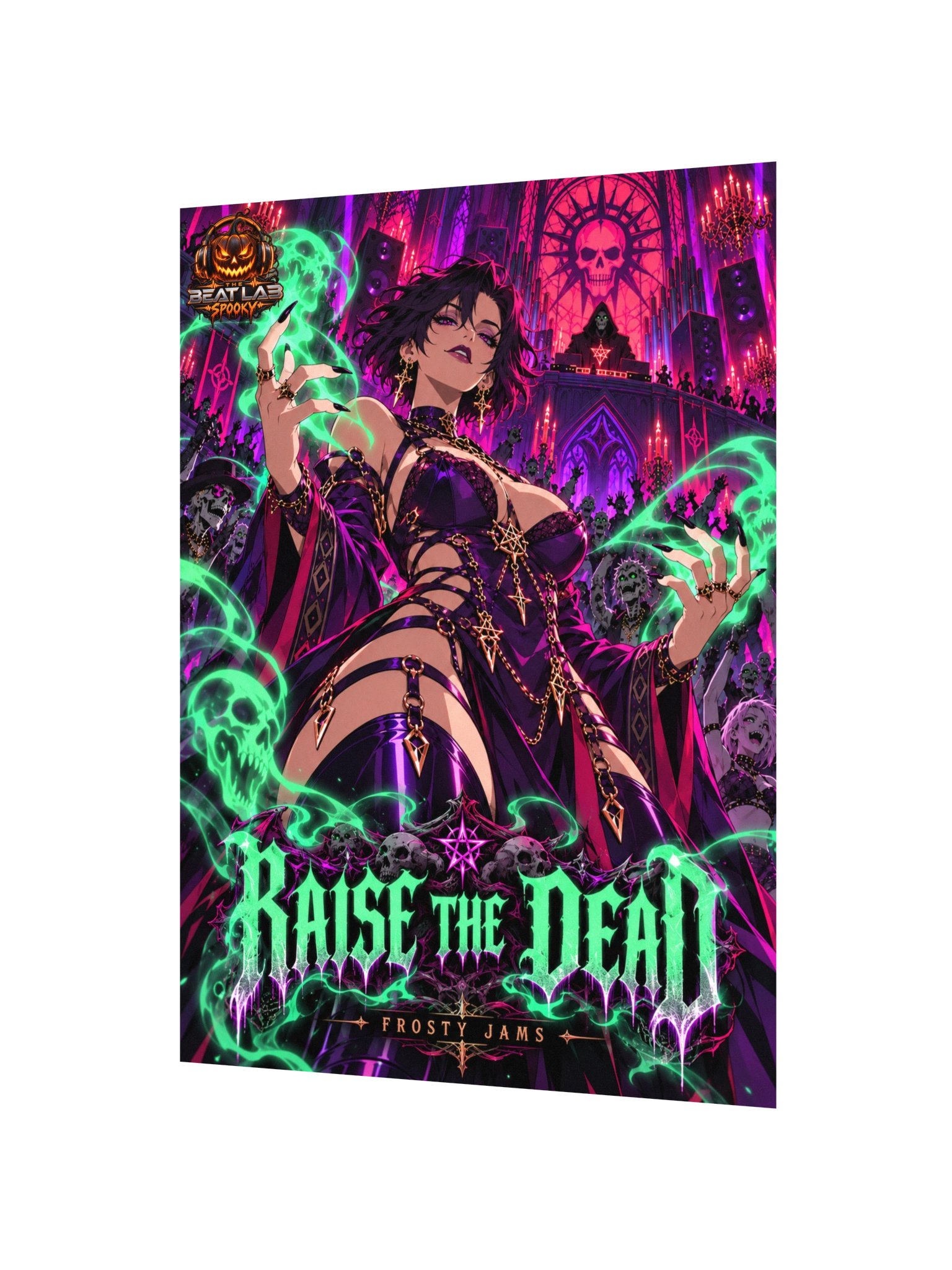 Raise the Dead ☠️ | Gothic Necromancer Anime Poster product image (3)