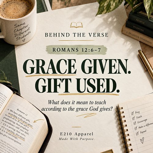 How are you using the gifts God gave you?

Grace isn’t just something we receive — it’s also something we’re called to stewar...