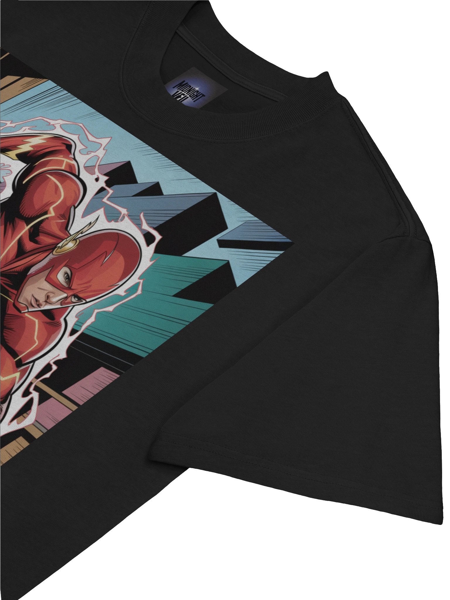 Eclipse Dash: The Flash Faded Phantom Oversized T-Shirt product image (7)