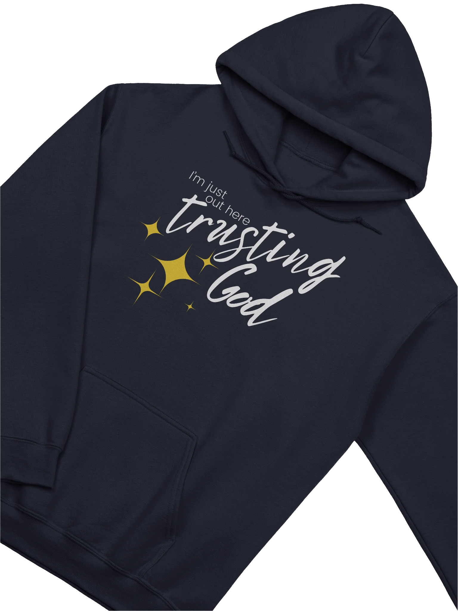 I'm Just Out Here Trusting God - Unisex Hoodie, Hooded Sweatshirt product image (4)