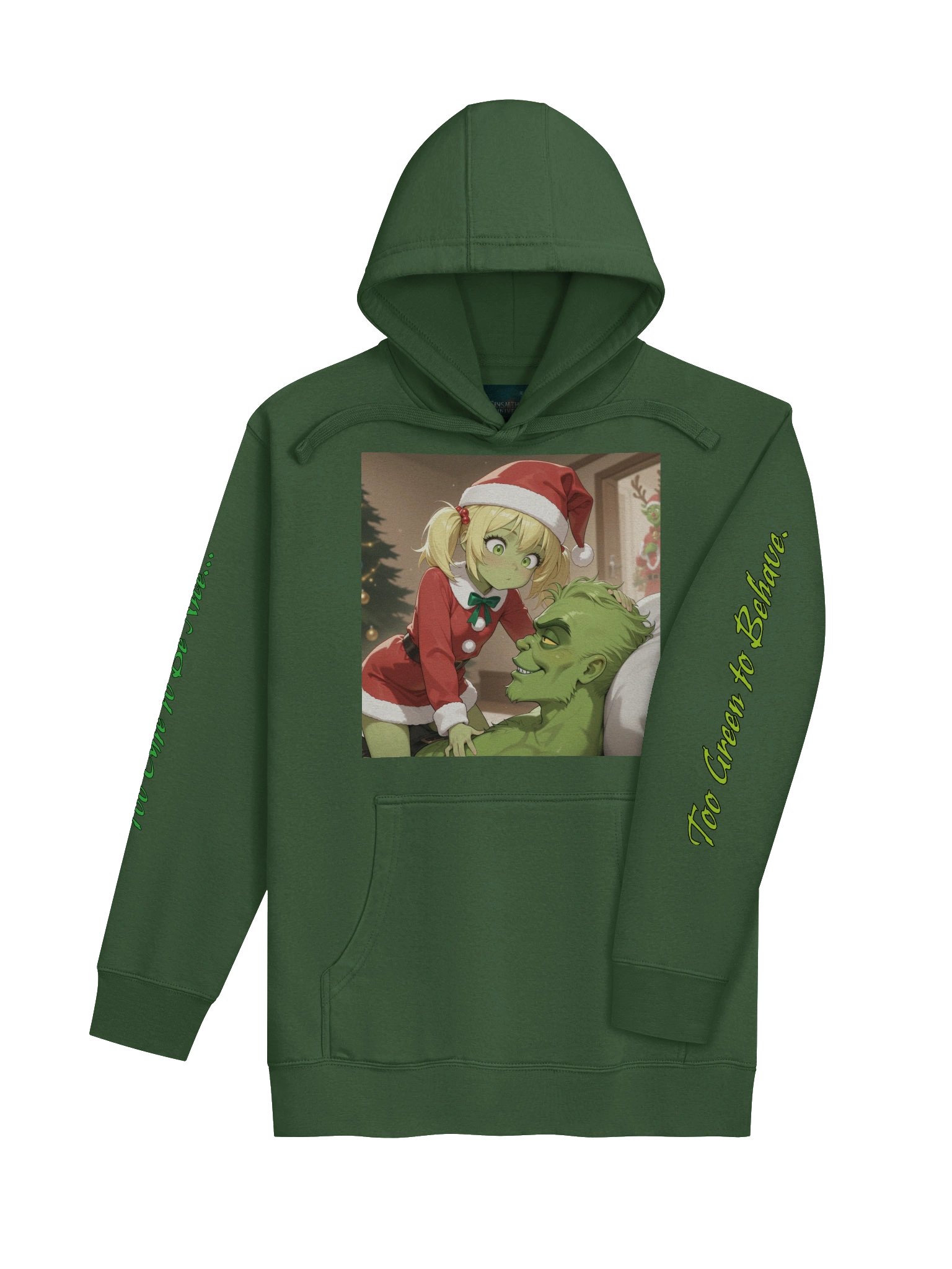 Too Cute to Be Nice — Anime Christmas Mischief Hoodie product image (3)
