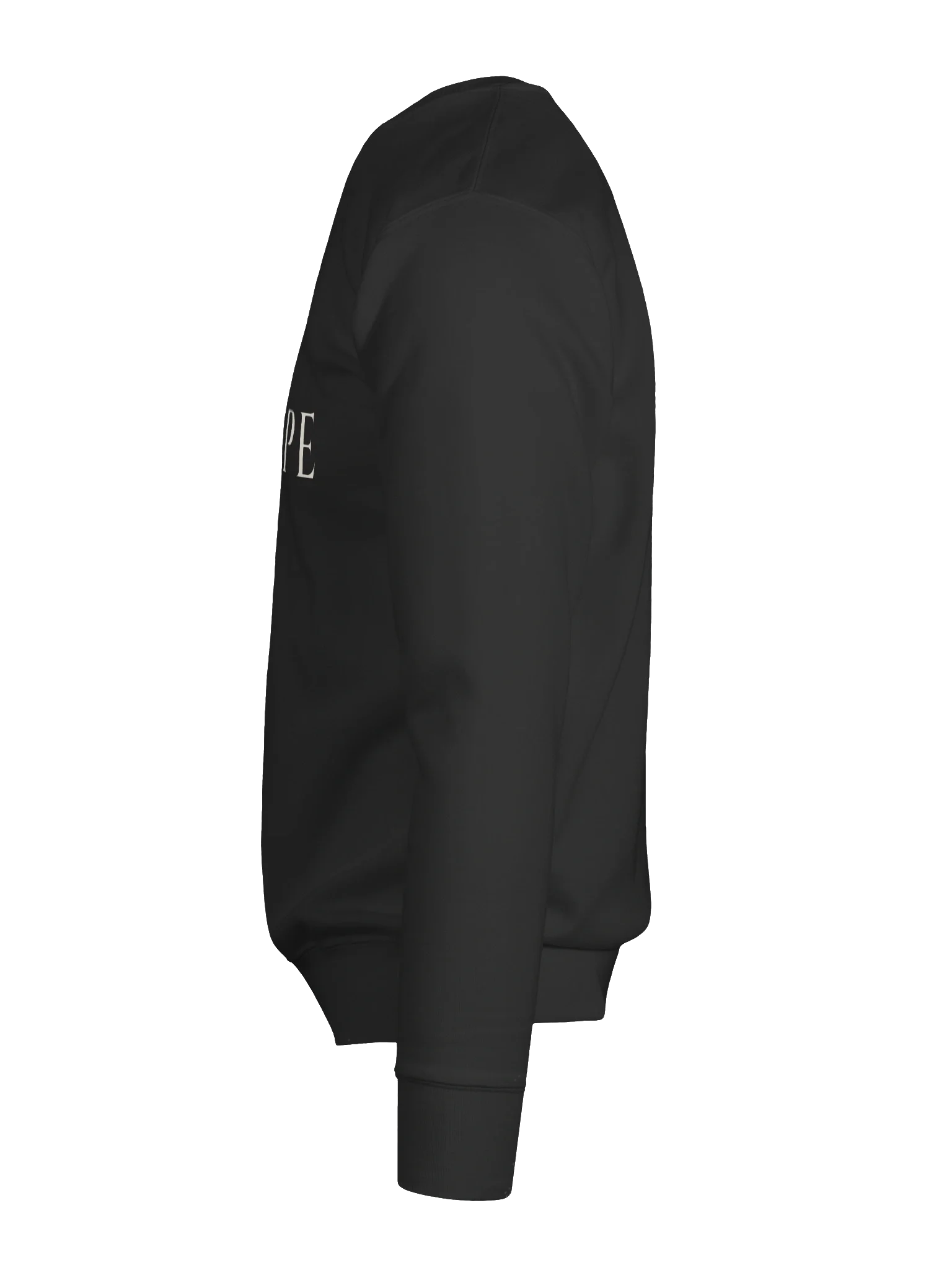 Agape Crewneck - Black, view 12 — Christ Is King crewneck