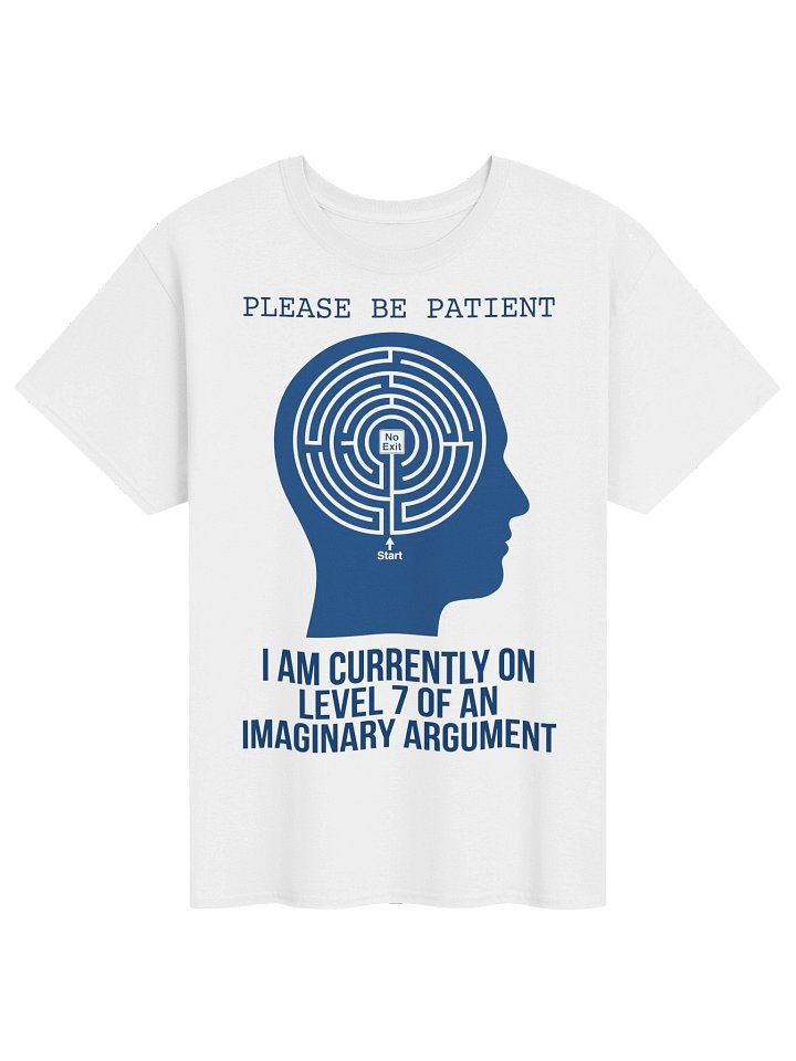 Funny Overthinker Imaginary Argument Maze Brain Graphic T-Shirt product image (1)