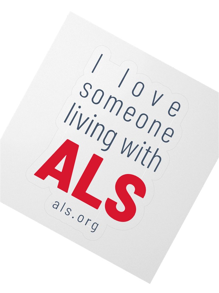 I love someone living with ALS Sticker product image (2)