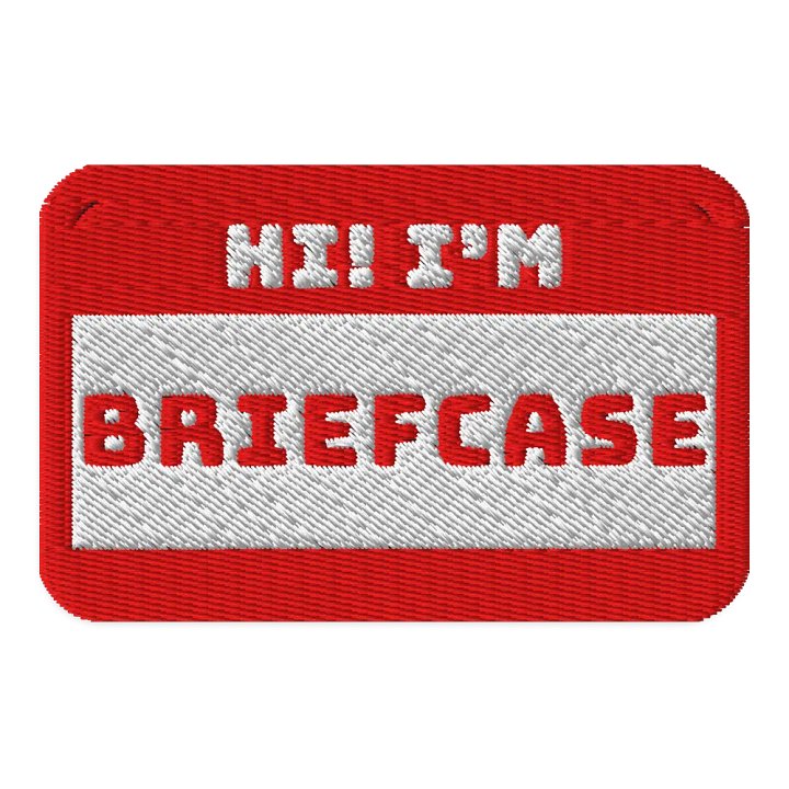 Hi I'm Briefcase Embroidered Patch product image (1)