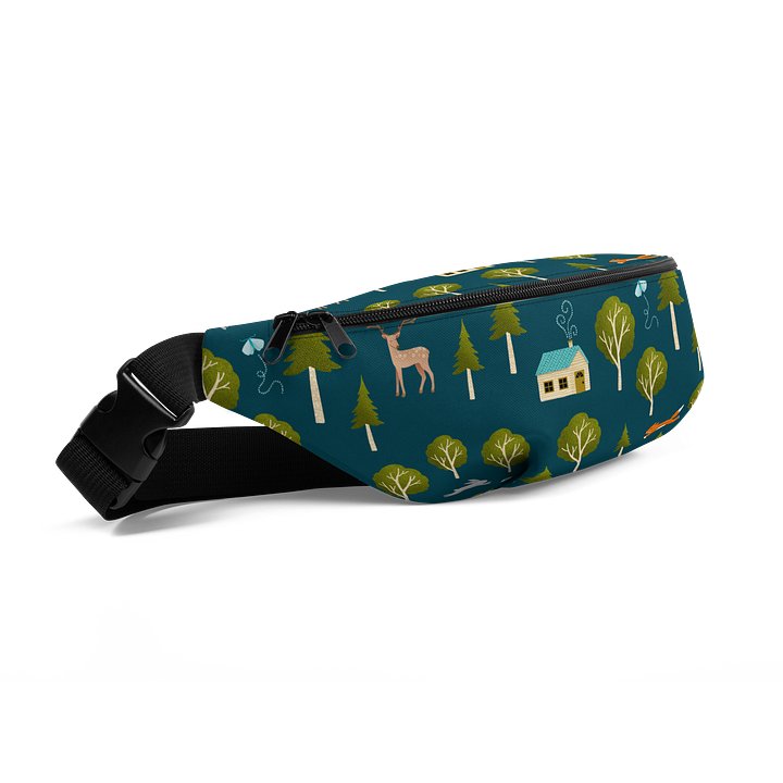 Cozy Cabin and Forest Animals All-Over Print Fanny Pack product image (2)
