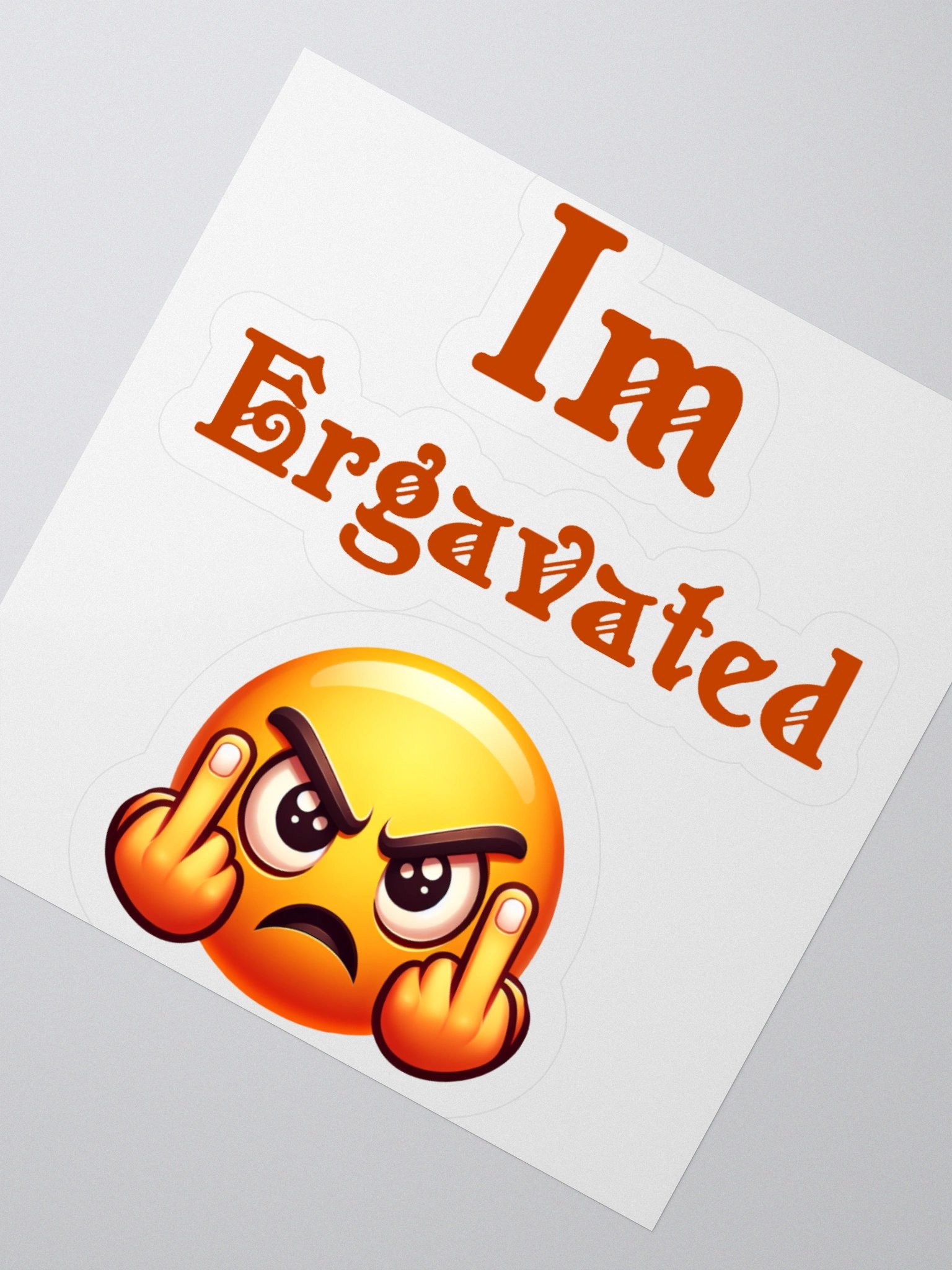 I'm Ergavated Kiss Cut Stickers product image (5)