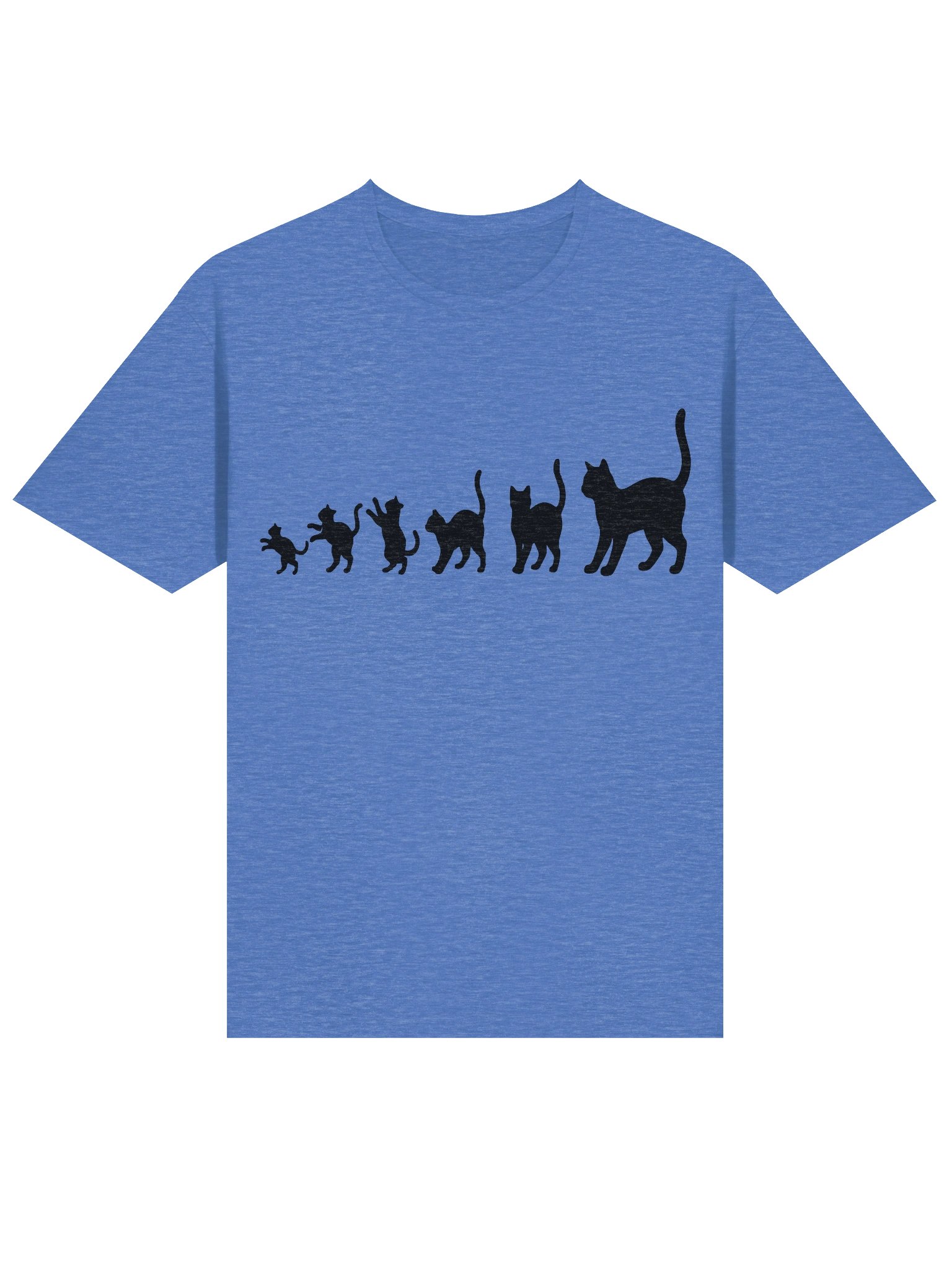 Pawsitive Progression: Premium Cotton Feline Graphic Tee product image (3)