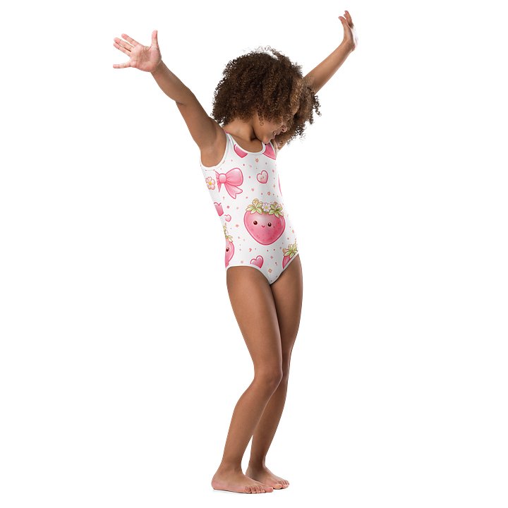Smiling Strawberry Paradise Kids Swimsuit product image (1)