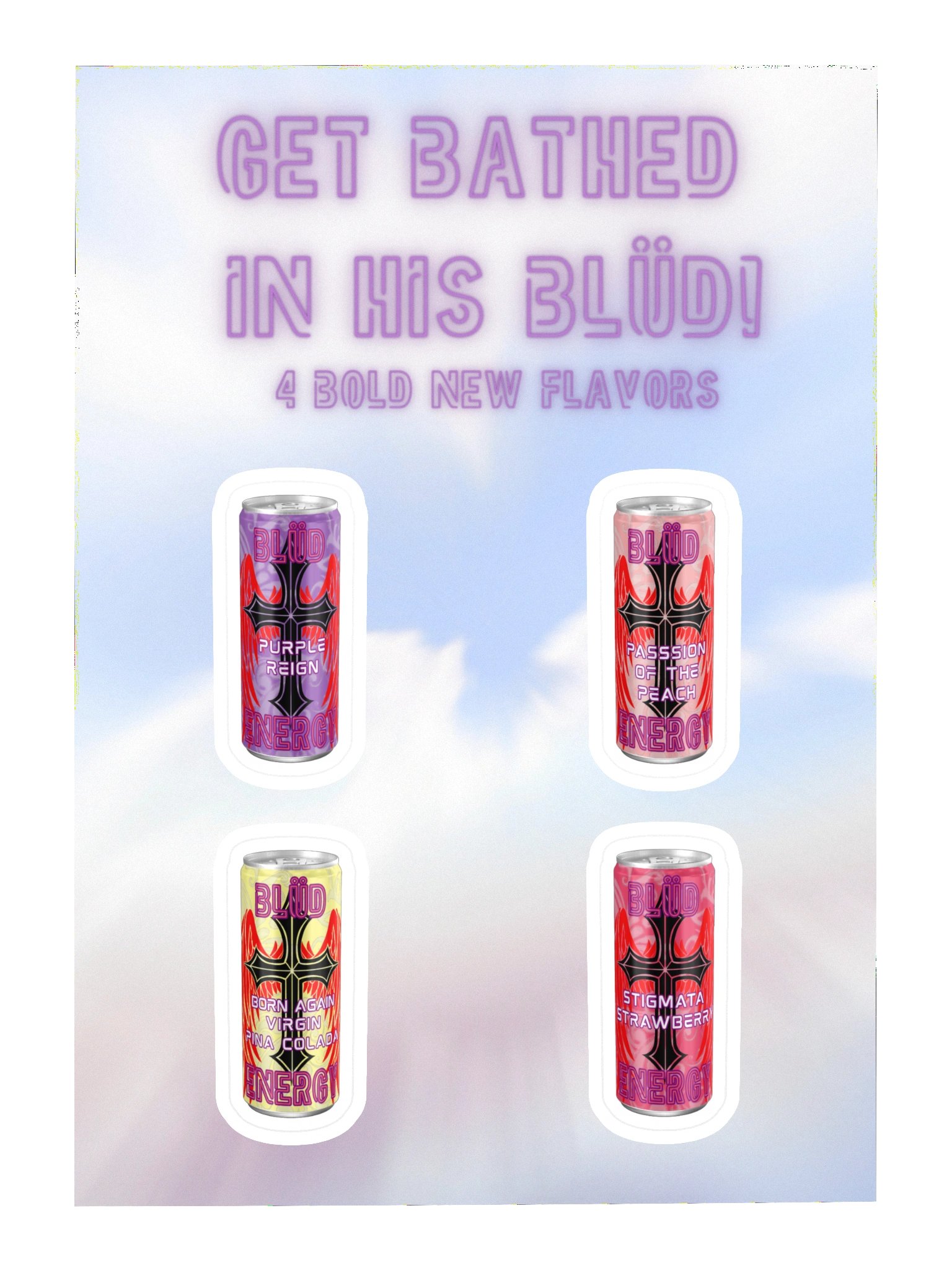 Blüd Energy sticker sheet product image (3)