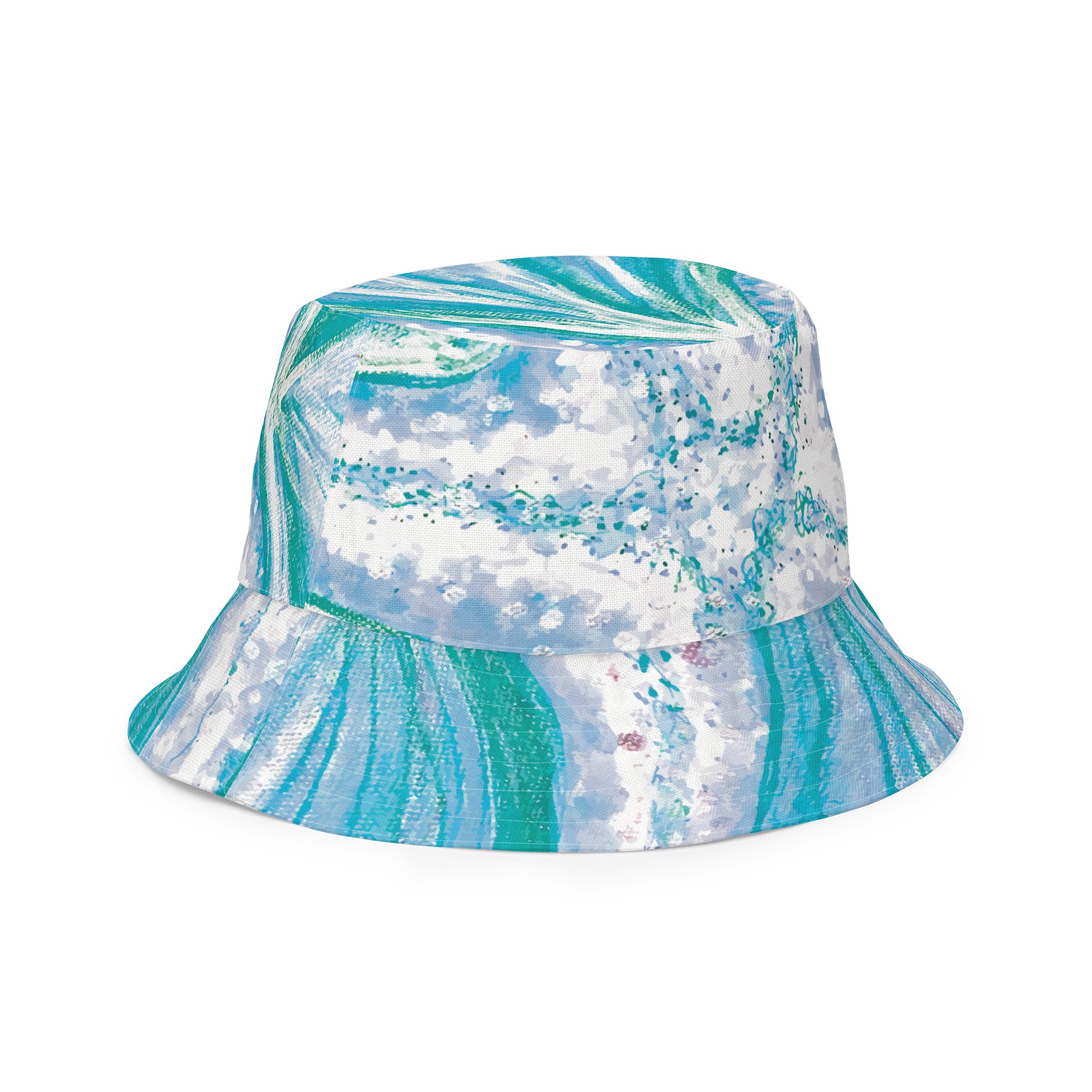 Cyan Starfish Painting | Reversible Bucket Hat product image (5)