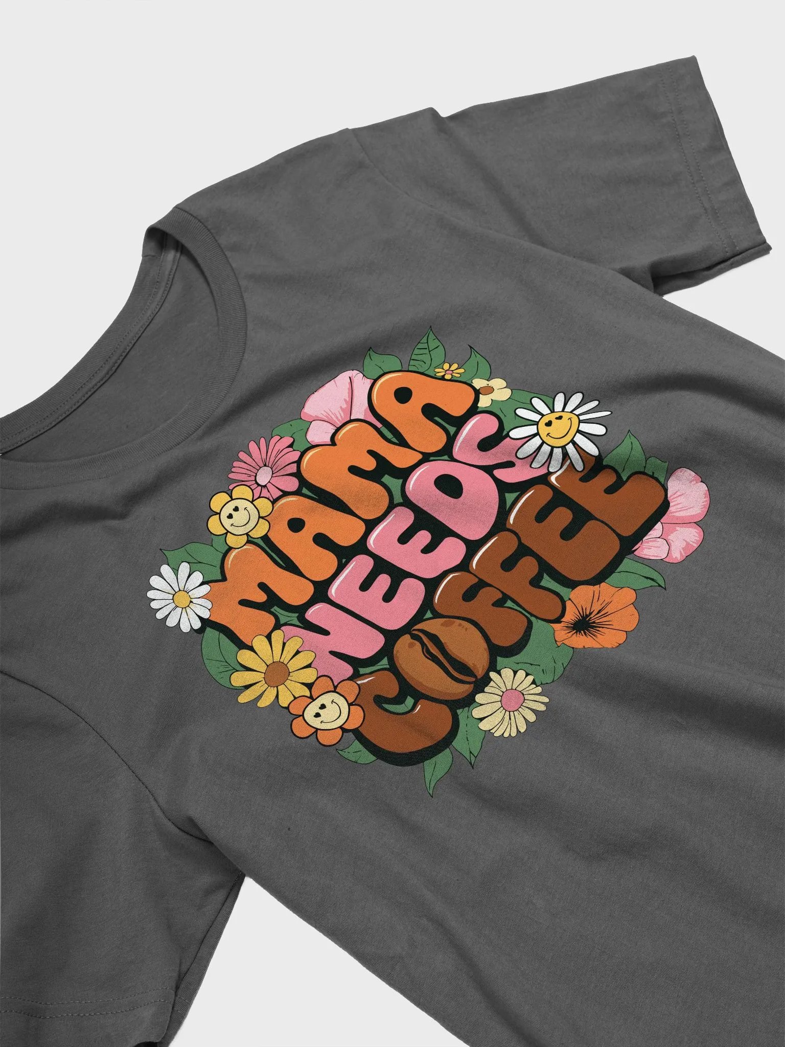 MAMA NEEDS COFFEE - Floral Fun T-Shirt product image (4)
