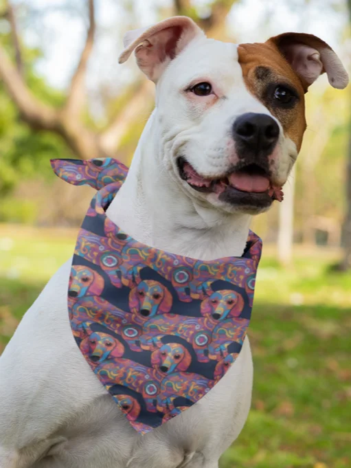Psychedelic Dachshund #2 - Bandana product image (2)