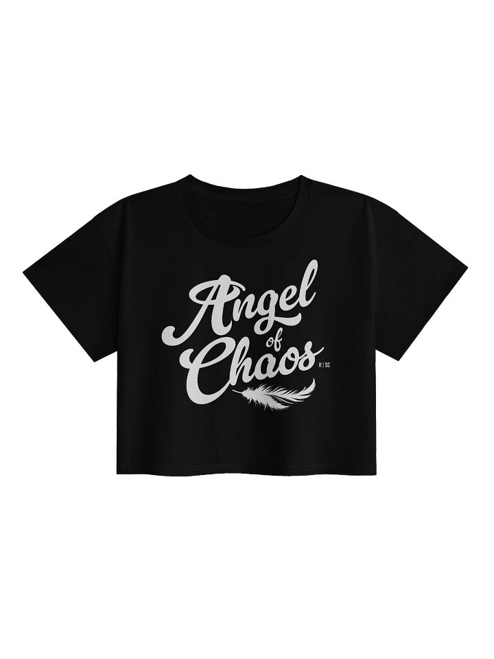 Angel of Chaos Crop Top (White) product image (1)