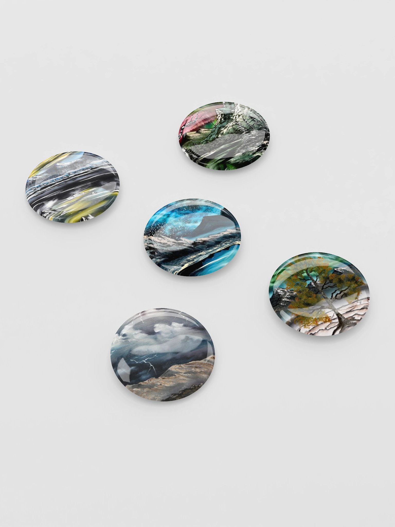 Art Button Pins - Night Vibes product image (4)