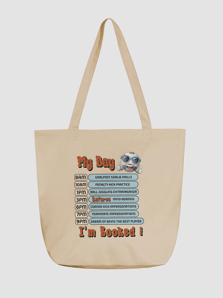 My Day Soccer Ball Schedule Eco Tote product image (5)