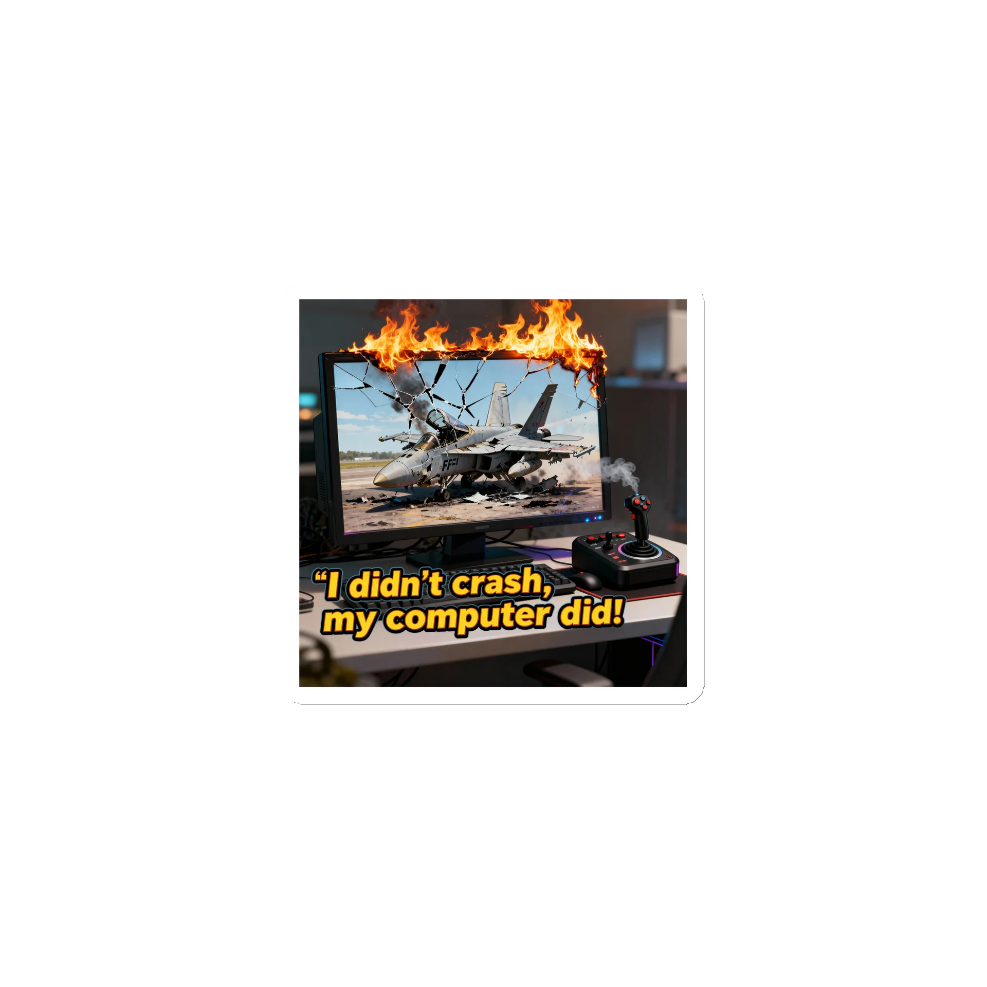 I Didn’t Crash, My Computer Did! Magnet product image (1)