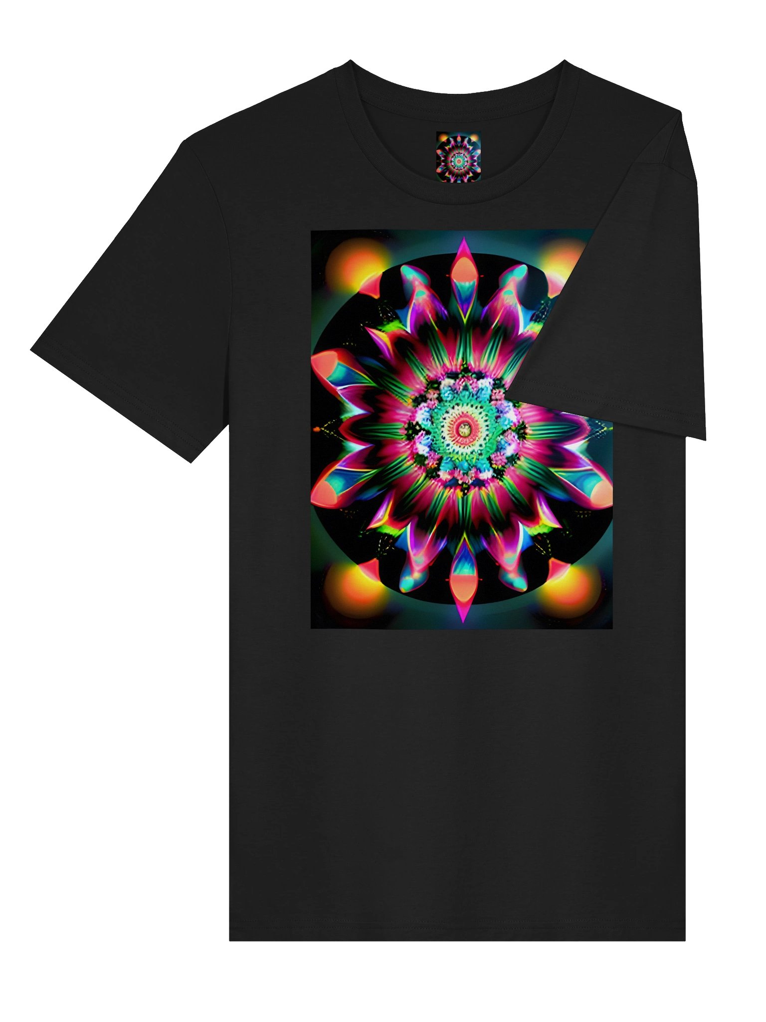 Neon Floral Mandala Tee product image (4)