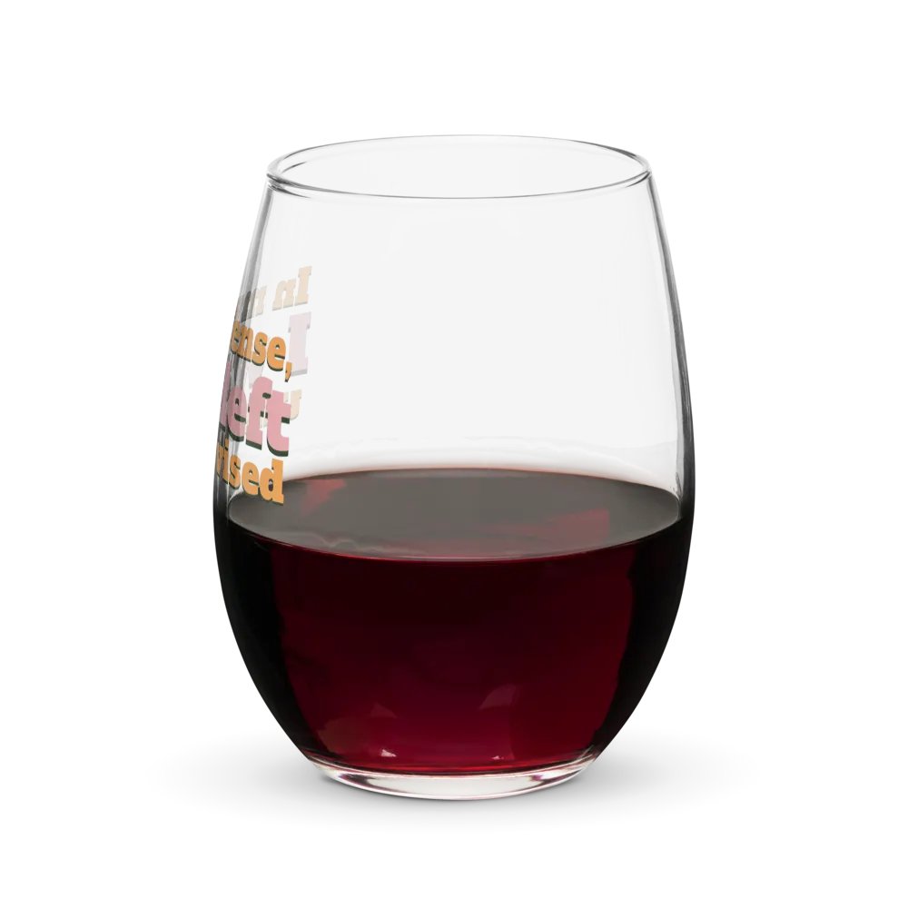 In My Defense Wine Glass product image (7)