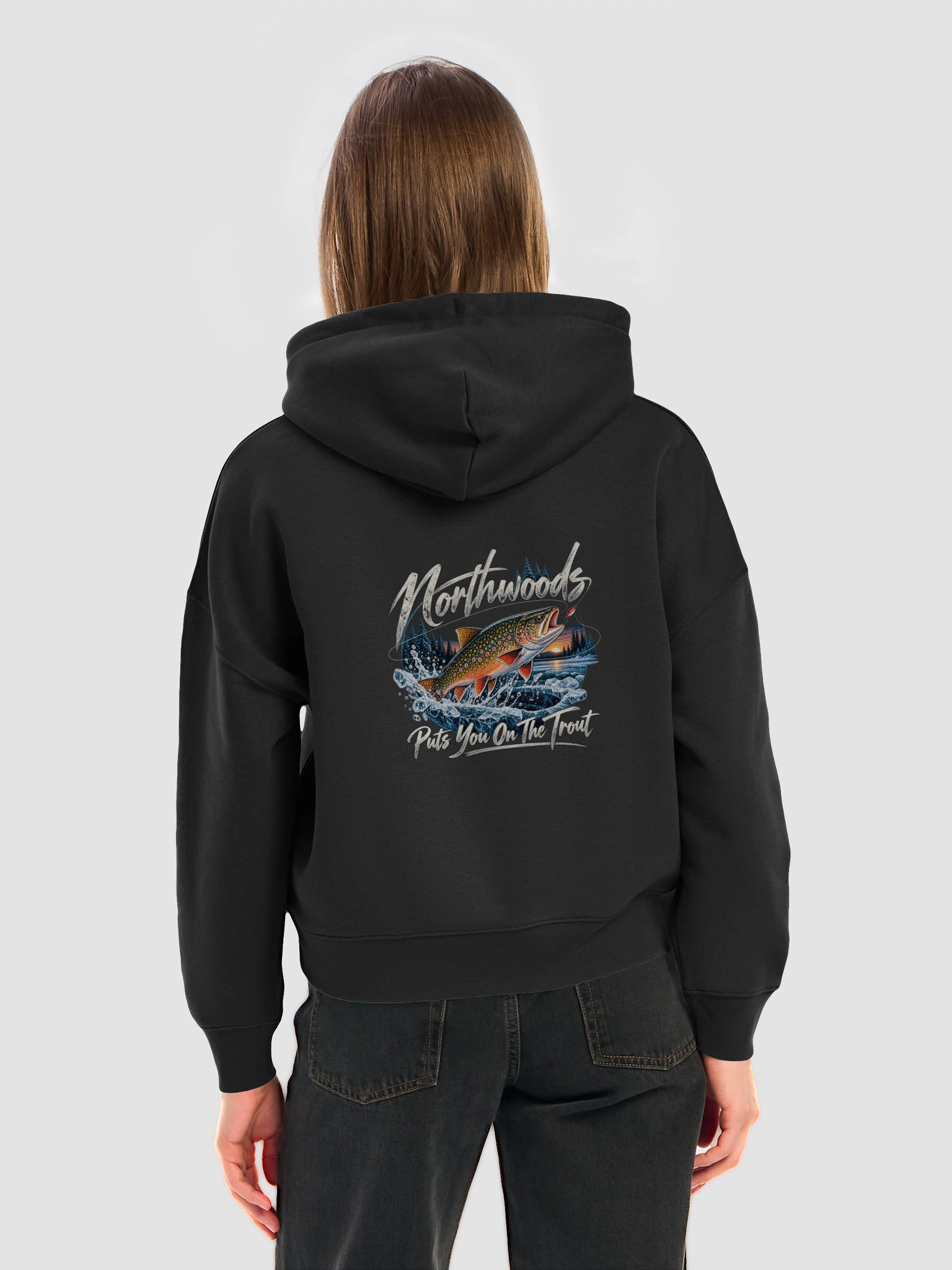 Woman's Hoodie Ice Fishing Put's You On The Trout product image (6)