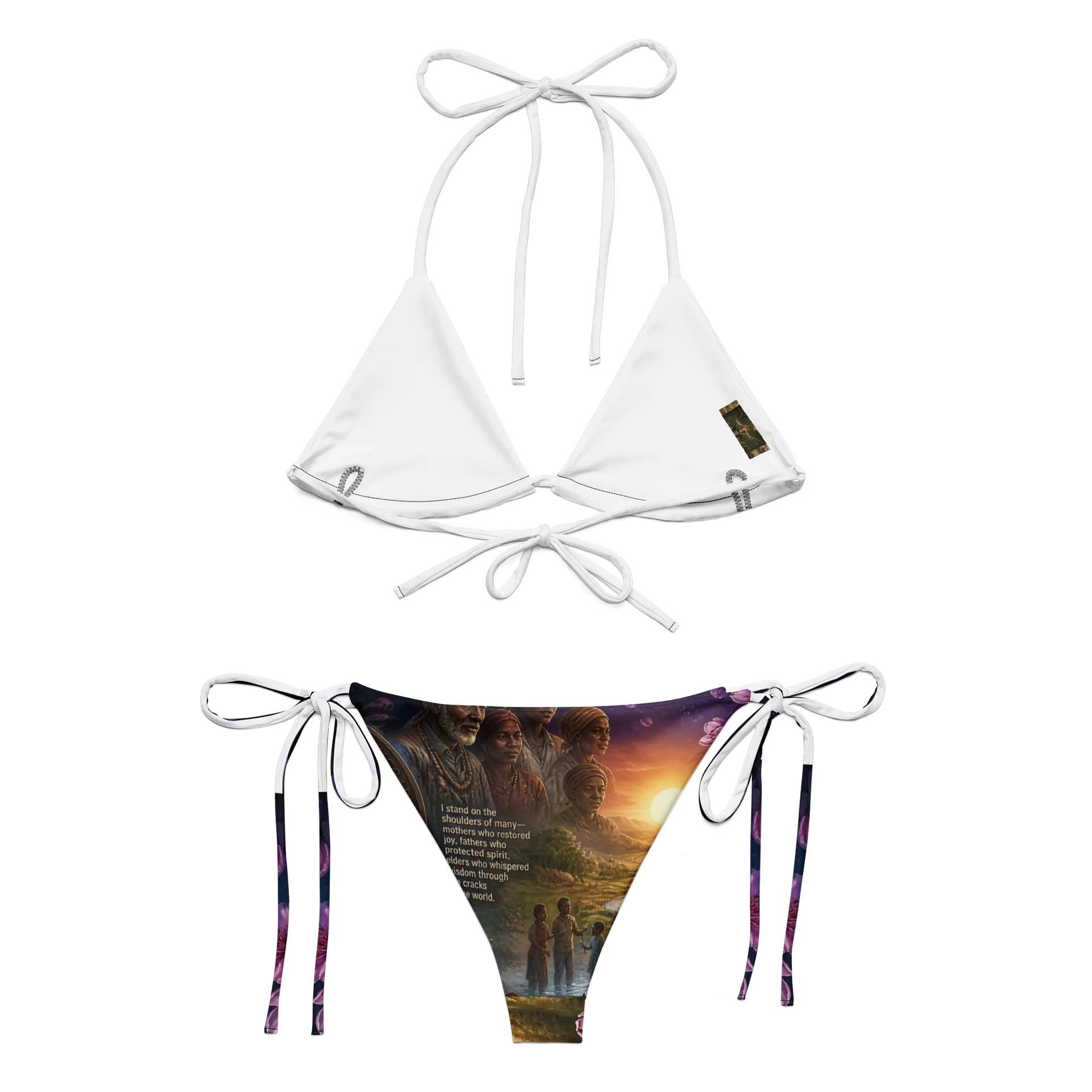 The Living Flow Apothecary Floral Sunset Bikini product image (1)
